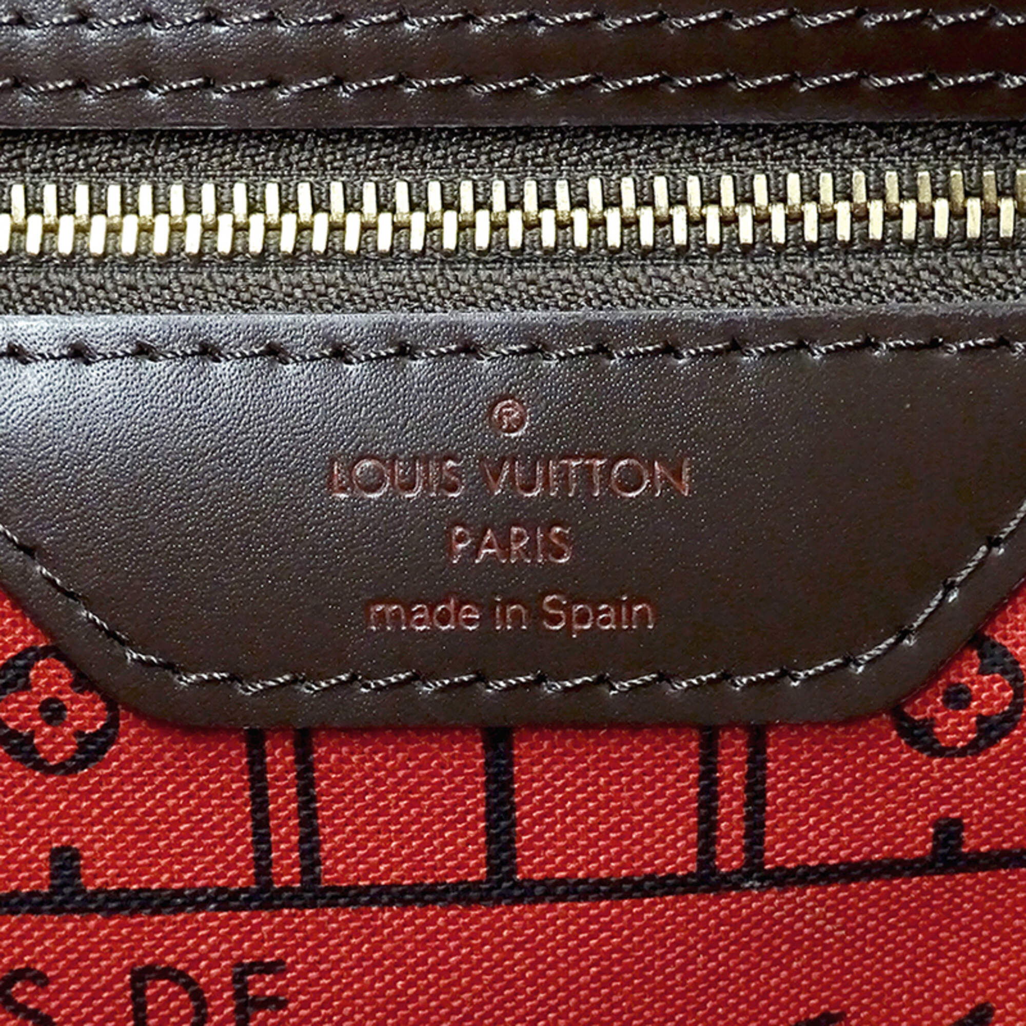 Louis Vuitton Brown Damier Canvas Damier Canvas Handbag Pouch Tote Bag (Pre-Owned)
