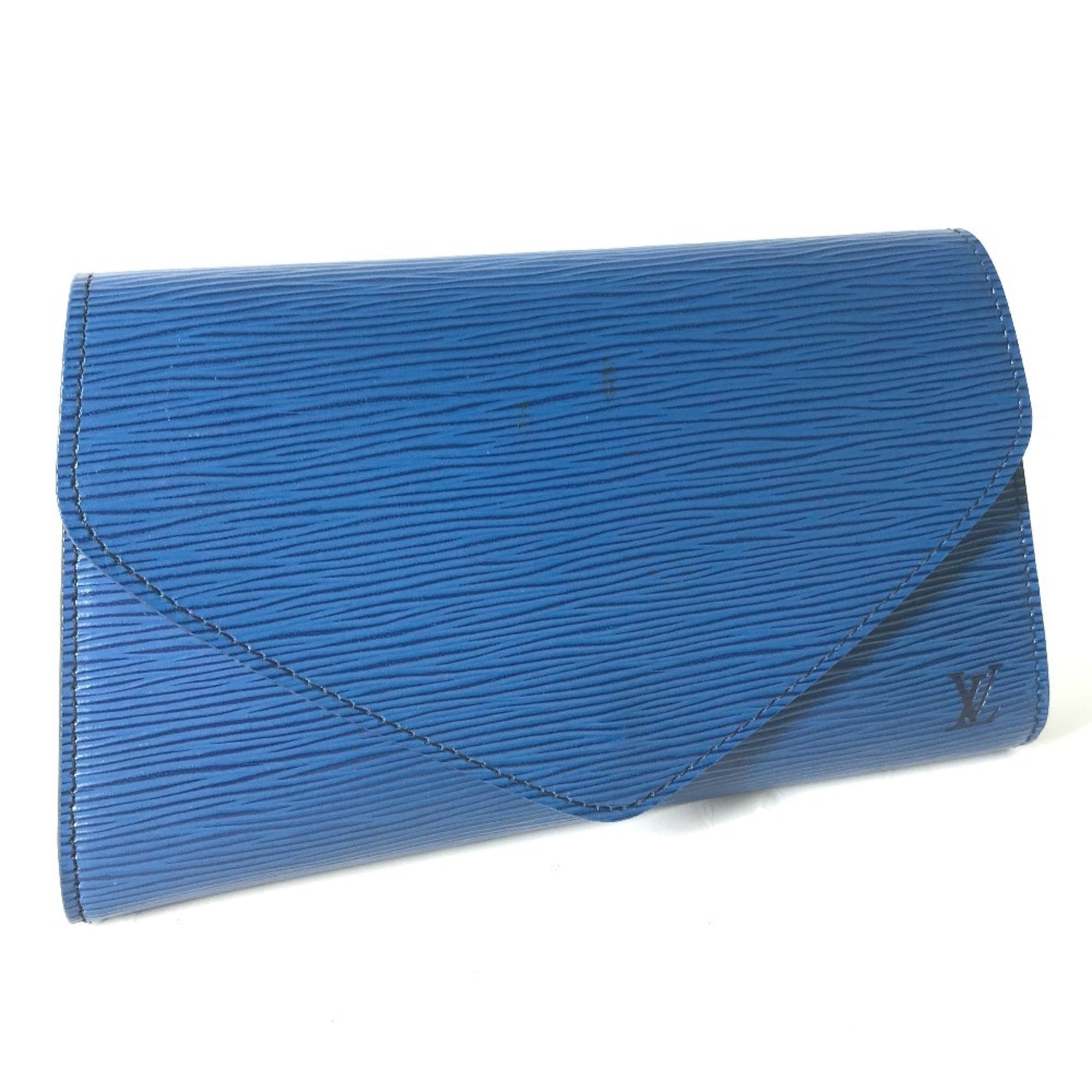 Louis Vuitton Blue Galle Toledo Blue Epi Leather Clutch Bag Pouch (Pre-Owned)