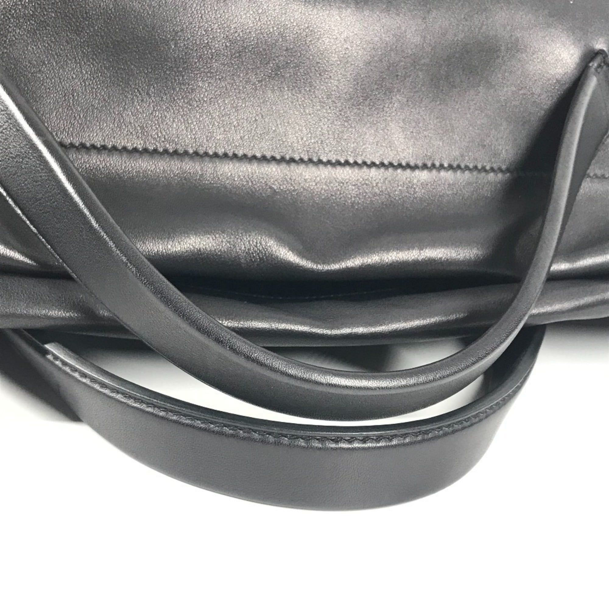Hermes Black Swift Leather Boston Bag Handbag Shoulder Bag (Pre-Owned)