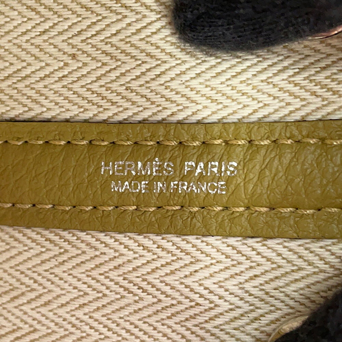 Hermes Beige Togo Leather Tote Bag