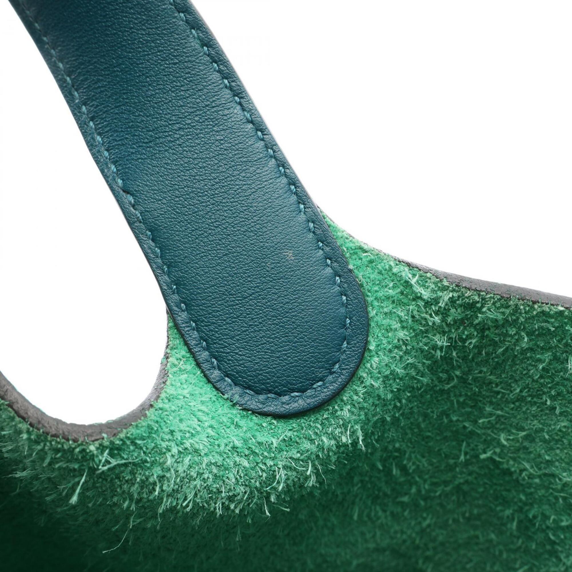Hermes Green Taurillon Clemence Leather Swift Leather Handbag (Pre-Owned)