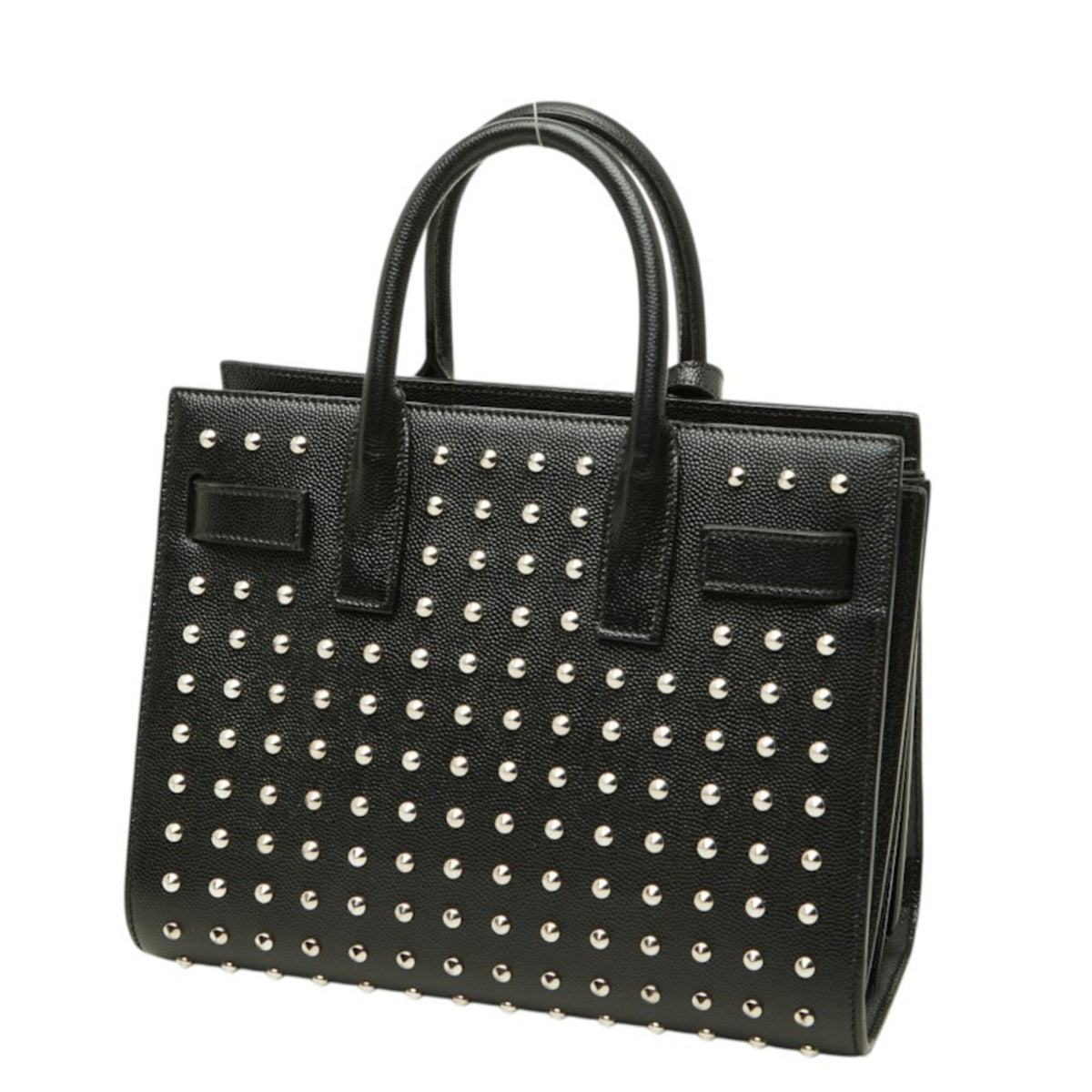 Saint Laurent Black Leather Handbag Shoulder Bag (Pre-Owned)
