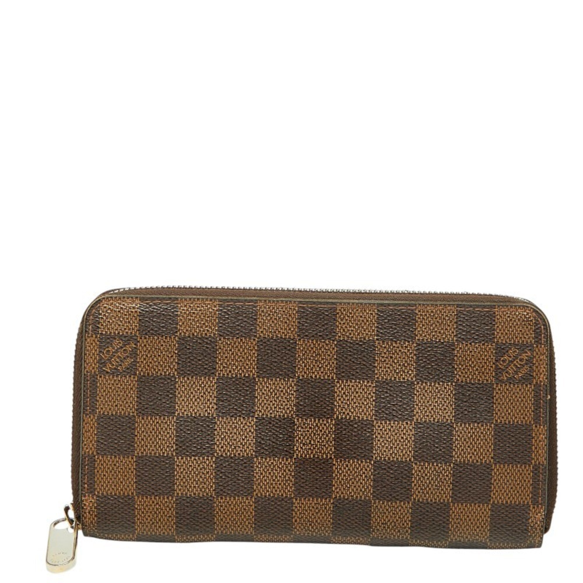 Louis Vuitton Brown Pvc Leather Long Wallet (Bi-Fold) (Pre-Owned)