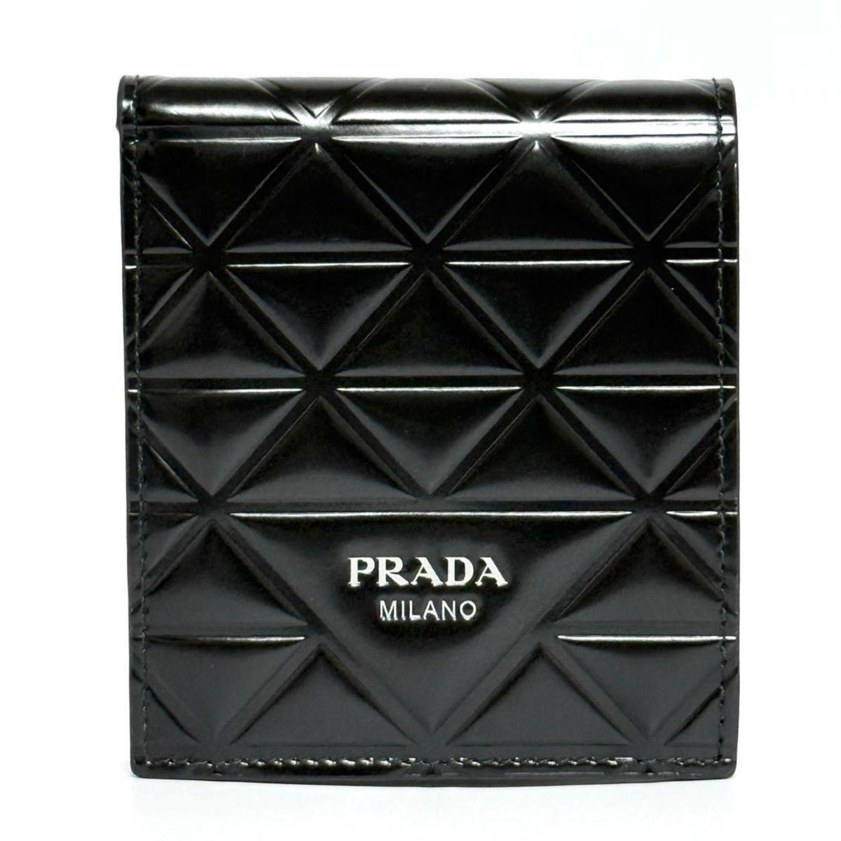Prada Black Leather Wallet (Bi-Fold) (Pre-Owned)