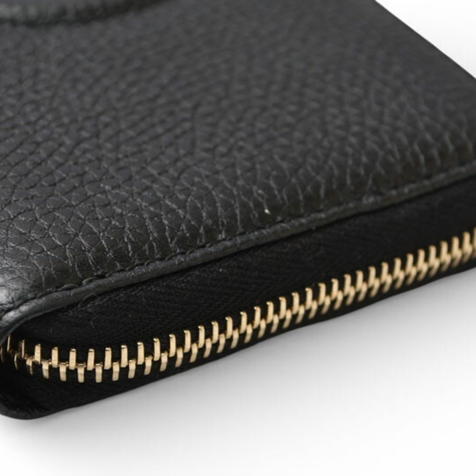 Gucci Black Leather Long Wallet (Bi-Fold) (Pre-Owned)