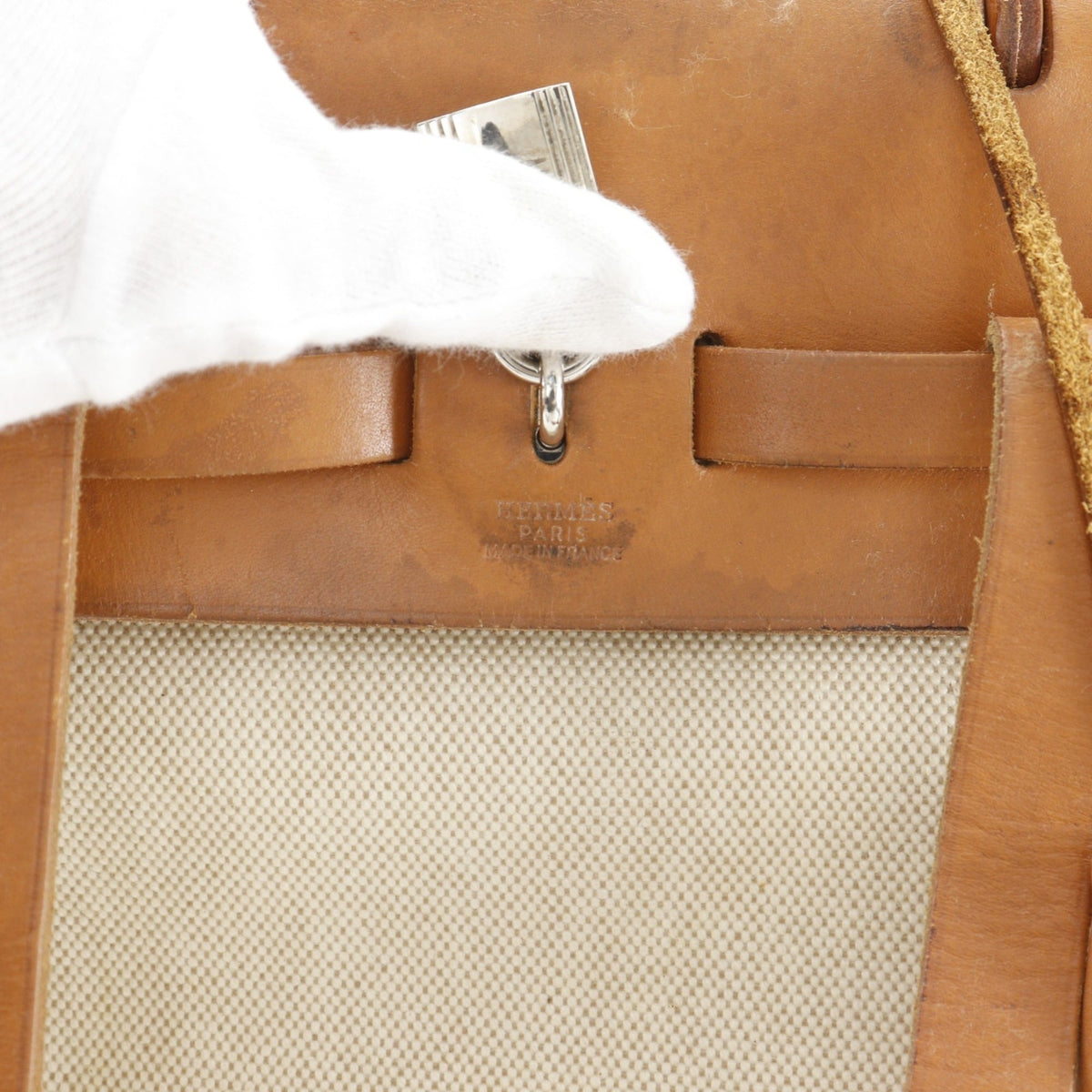 Hermes Beige Toile H Backpack (Pre-Owned)