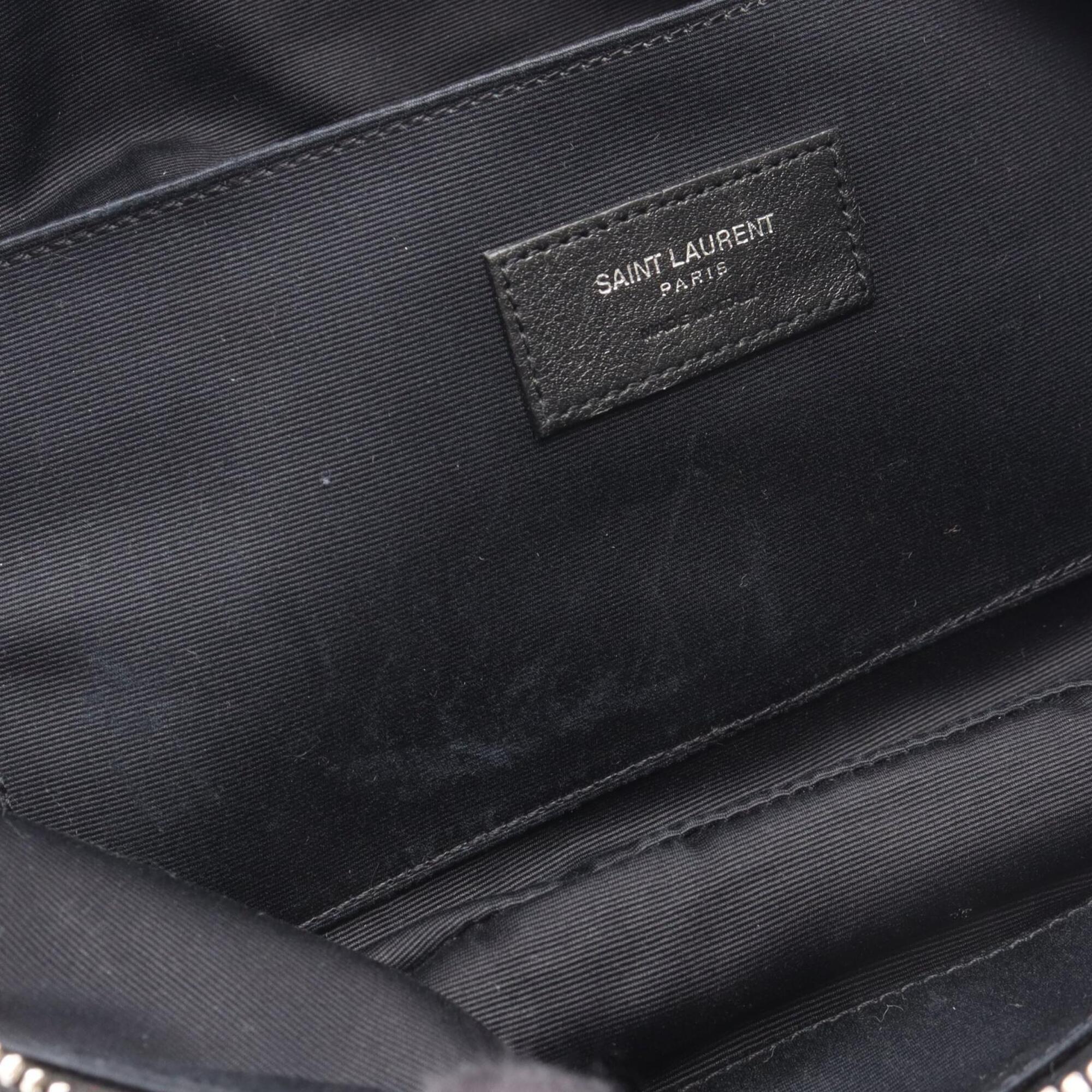 Saint Laurent Black Leather Fanny Pack Handbag (Pre-Owned)