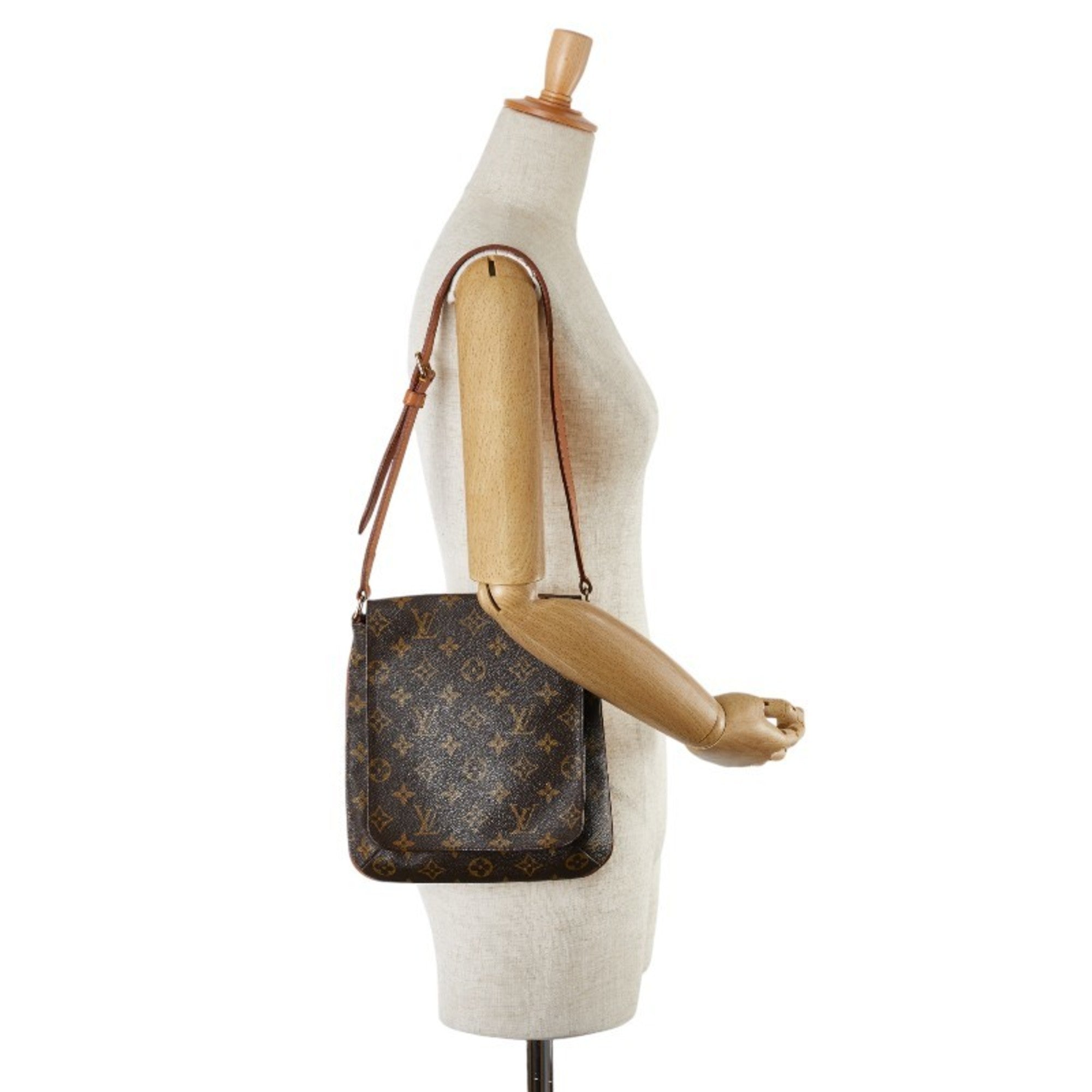 Louis Vuitton Brown Pvc Leather Shoulder Bag (Pre-Owned)