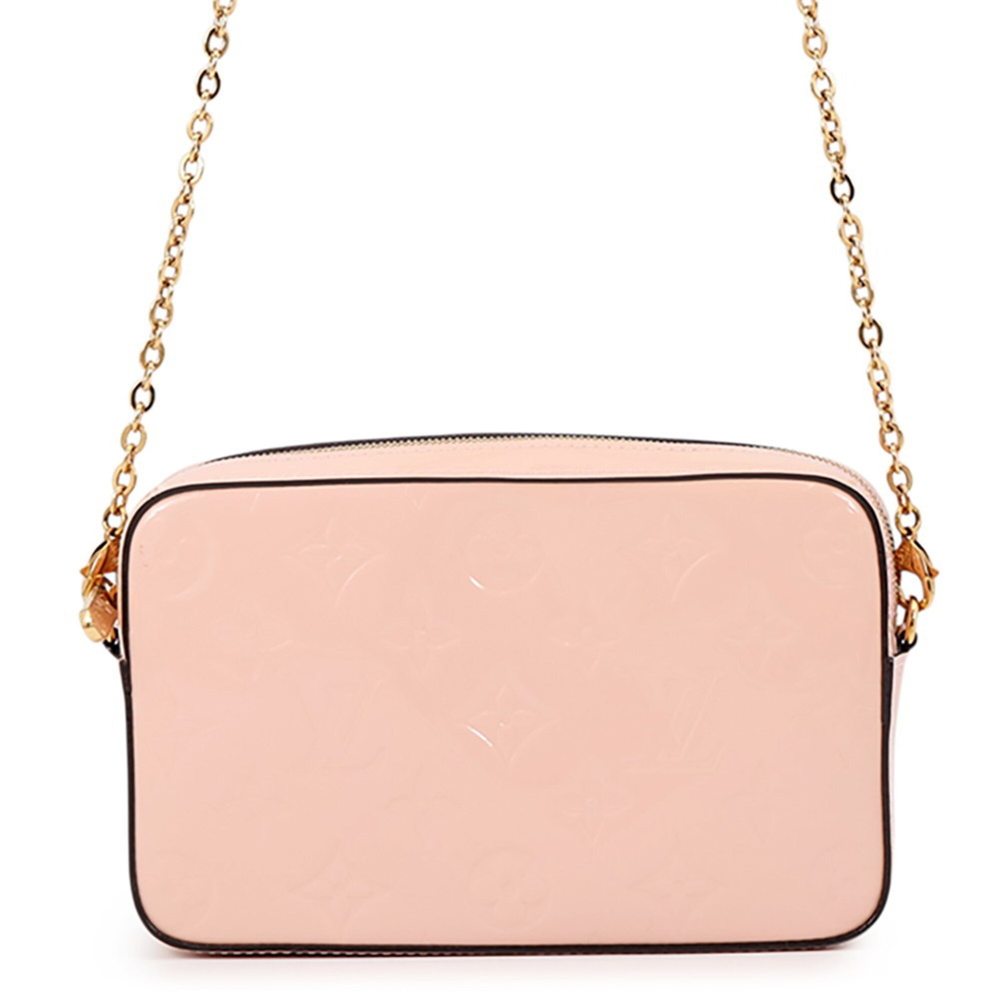 Louis Vuitton Rose Ballerine Monogram Vernis Handbag Pochette Pouch Shoulder Bag (Pre-Owned)
