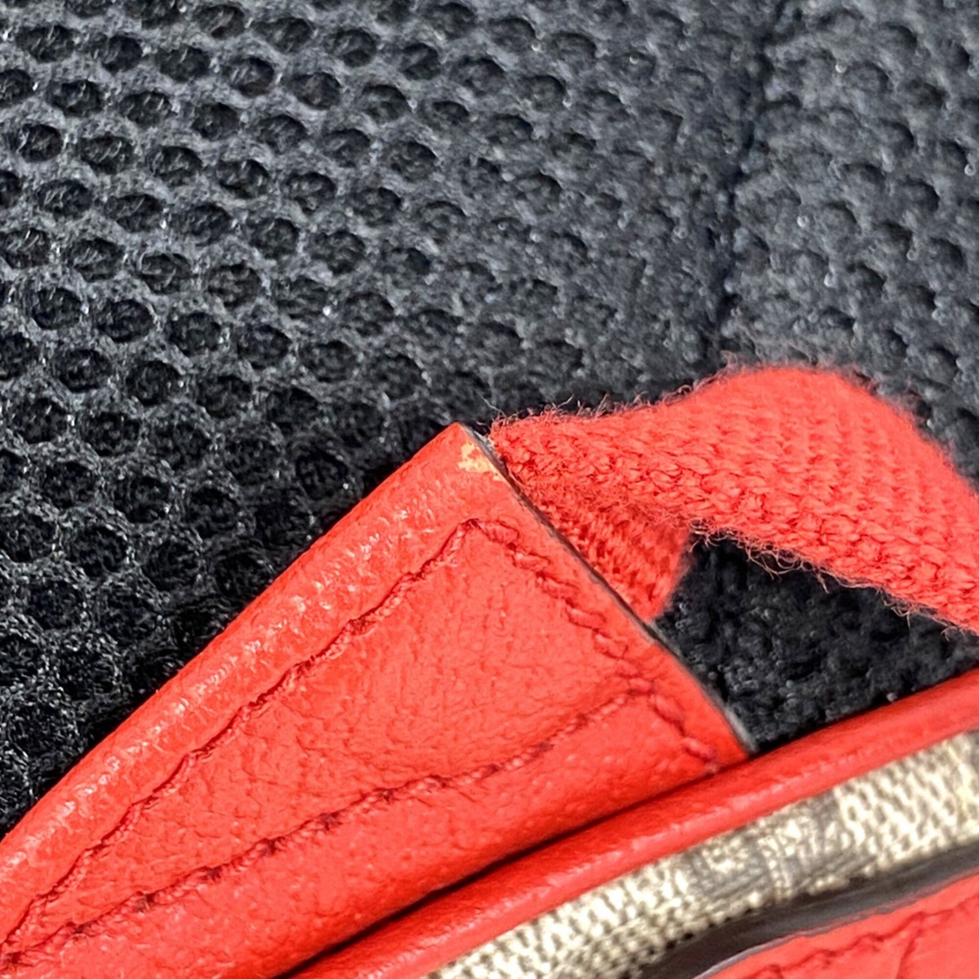 Gucci Beige Red Color Pvc Backpack (Pre-Owned)