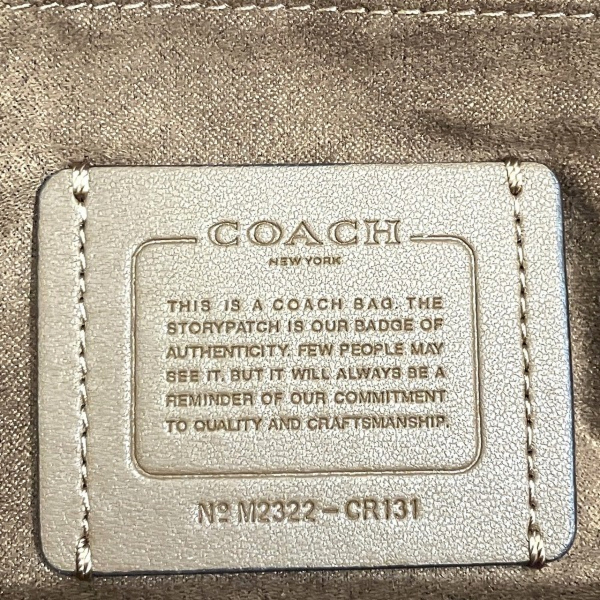 Coach Khaki Canvas Leather Messenger Bag Shoulder Bag (Pre-Owned)