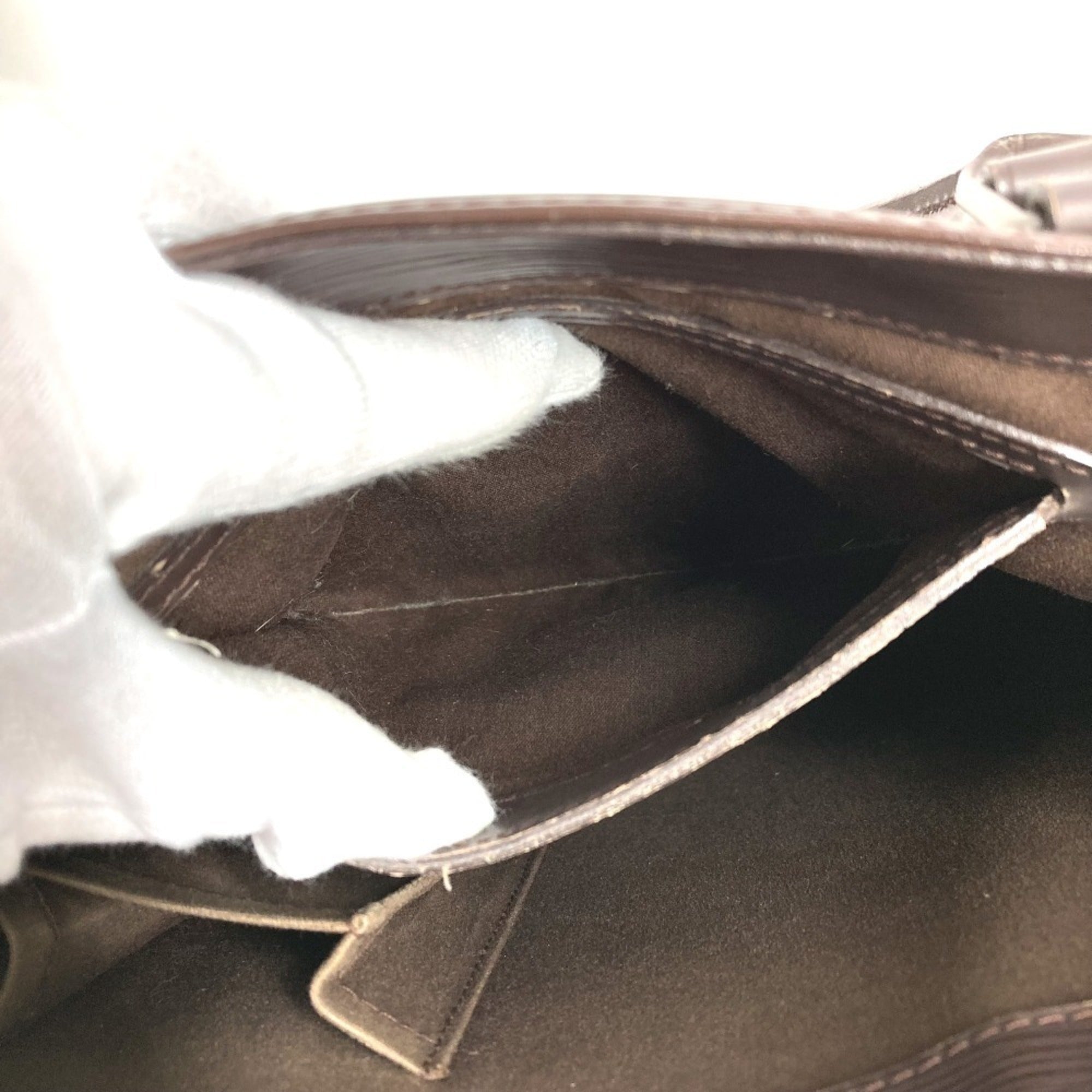 Louis Vuitton Epi Brown Moka Epi Leather Handbag Tote Bag (Pre-Owned)