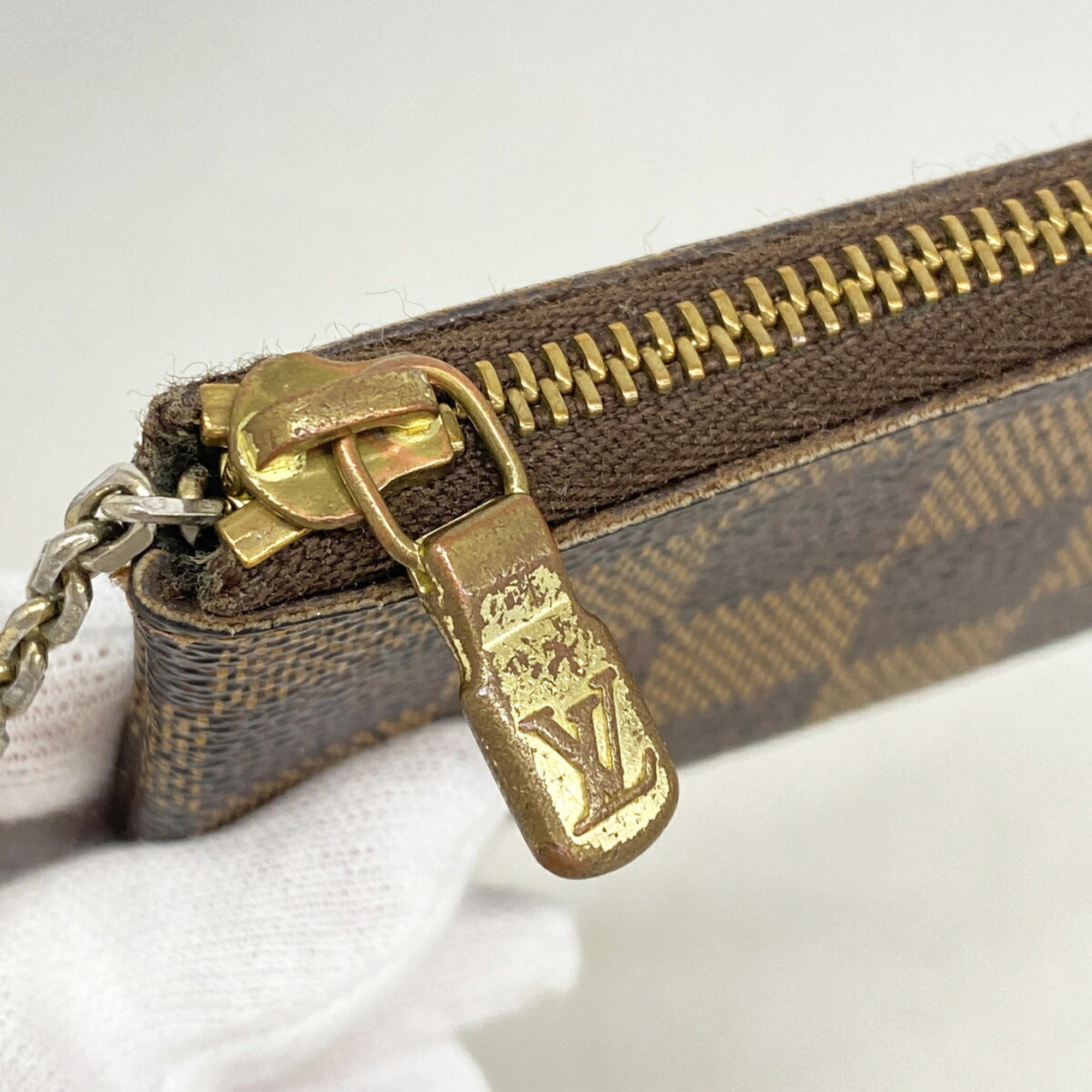Louis Vuitton Ebene Coin Purse/Coin Case (Pre-Owned)
