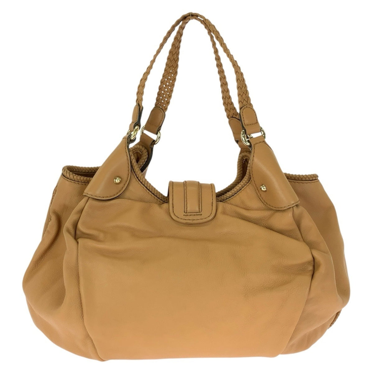 Gucci Light Brown Leather Shoulder Bag Tote Bag (Pre-Owned)