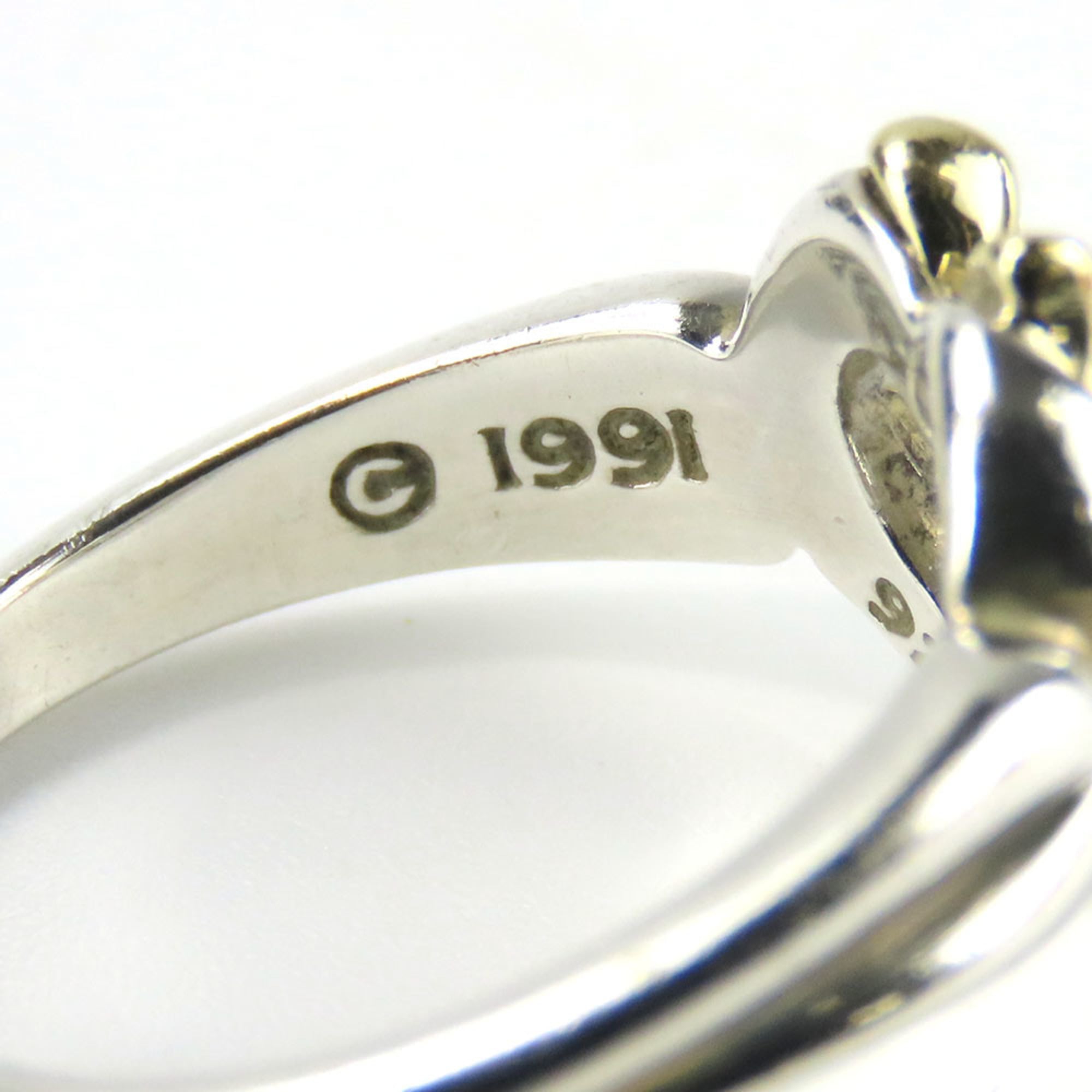 Tiffany Heart Yellow Gold (18K) Silver 925 Band Ring (Pre-Owned)