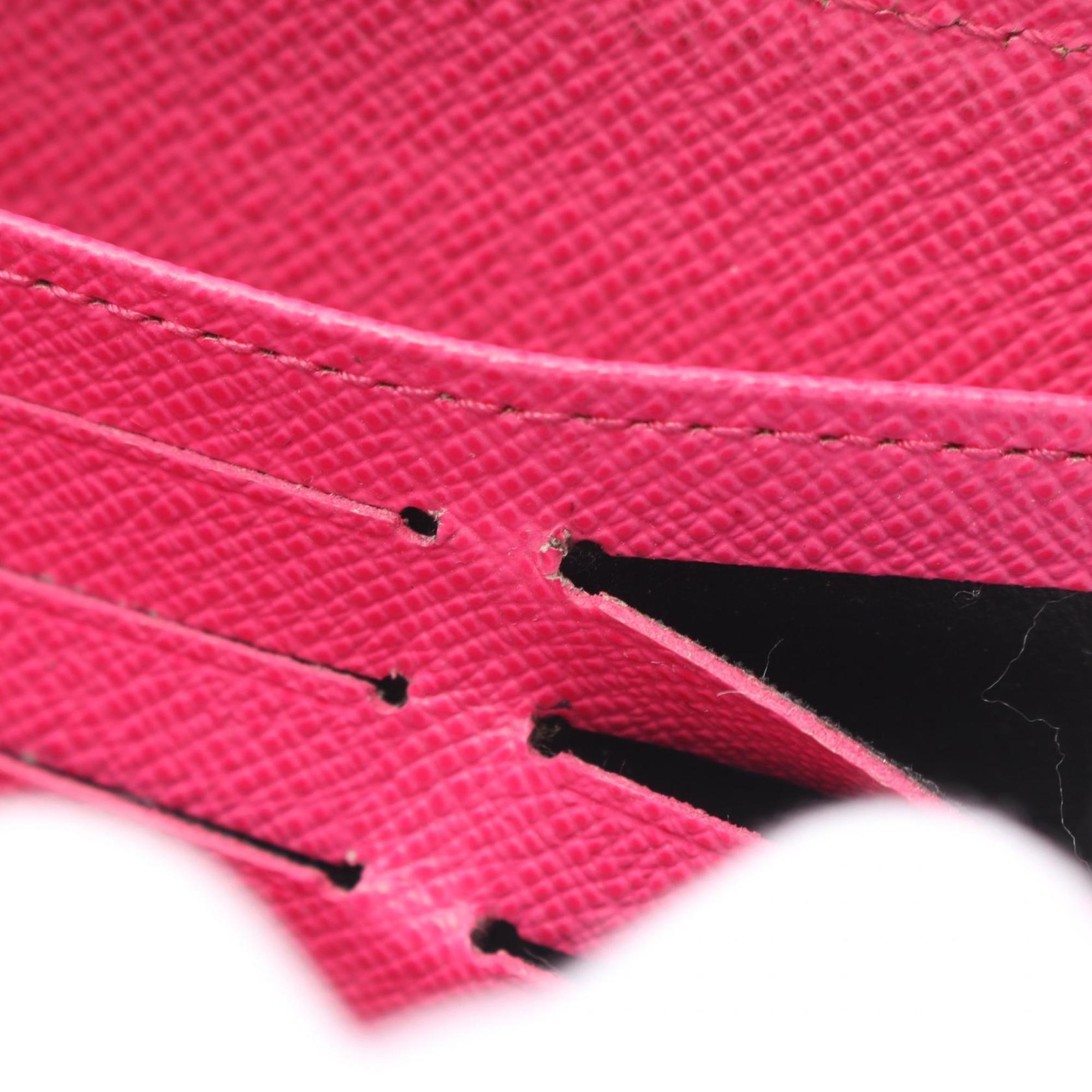 Louis Vuitton Epi Black Pink Epi Leather Long Wallet (Bi-Fold) (Pre-Owned)