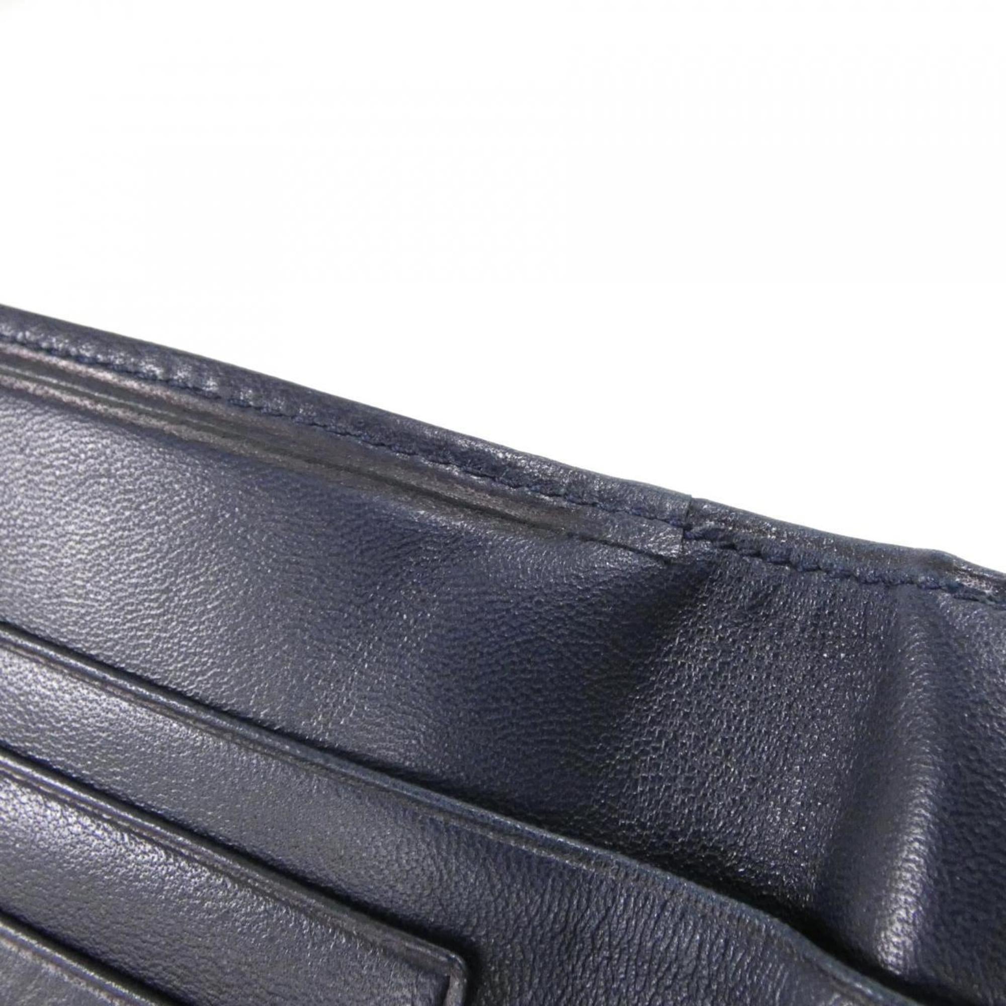 Loewe Blue Leather Wallet (Tri-Fold) (Pre-Owned)
