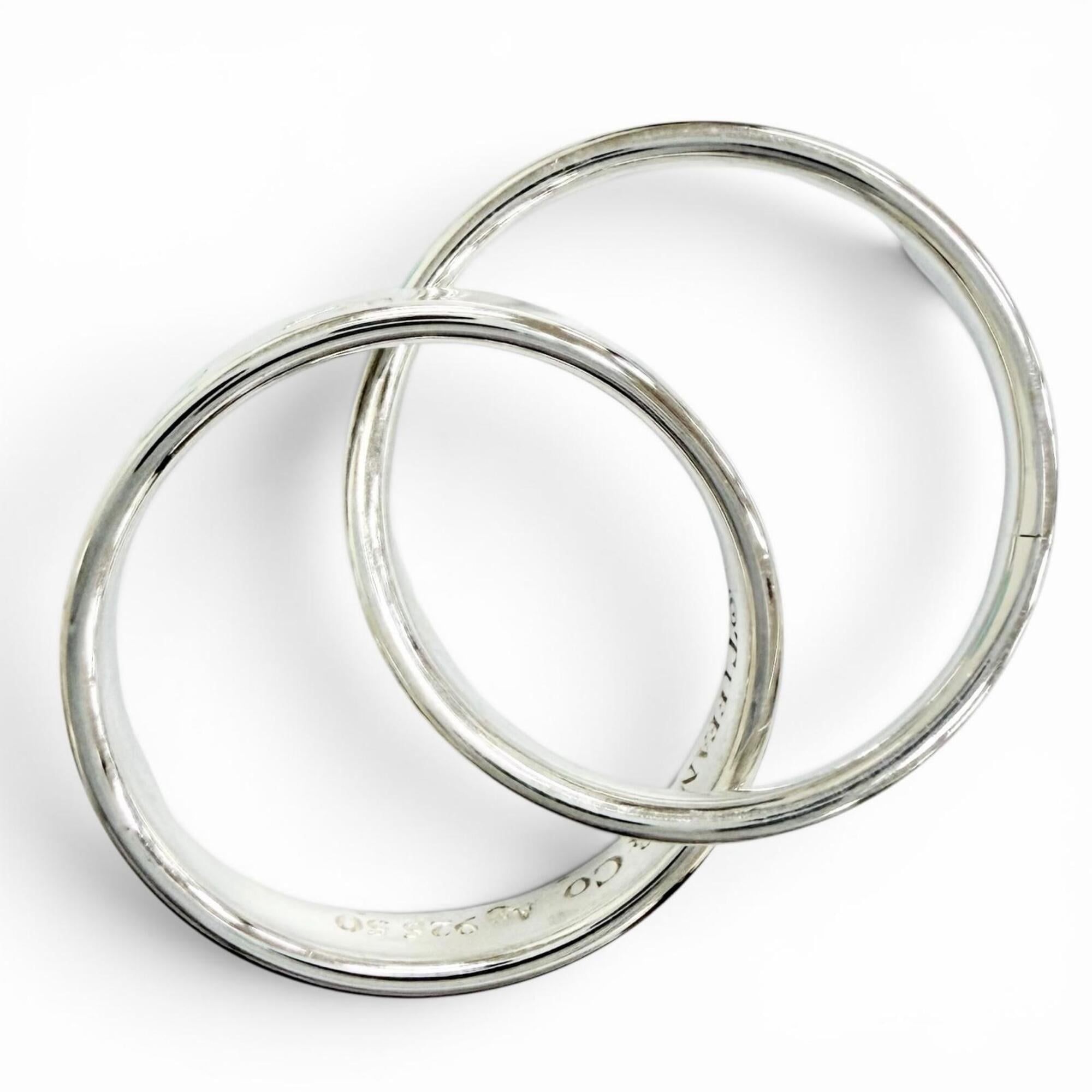 Tiffany Silver Silver 925 Band Ring (Pre-Owned)