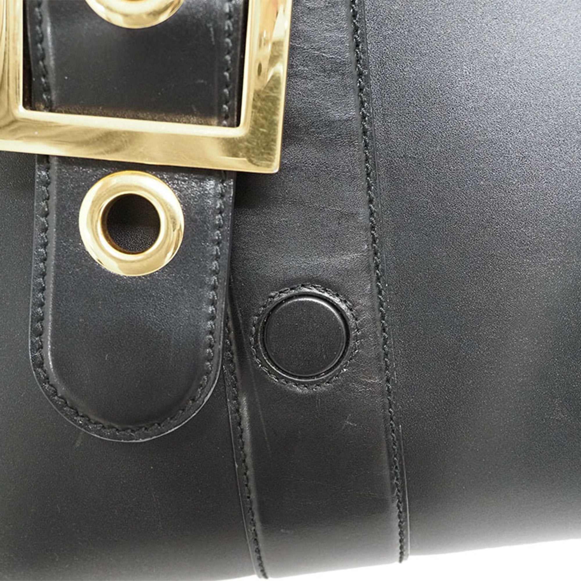 Gucci Black Leather Handbag (Pre-Owned)