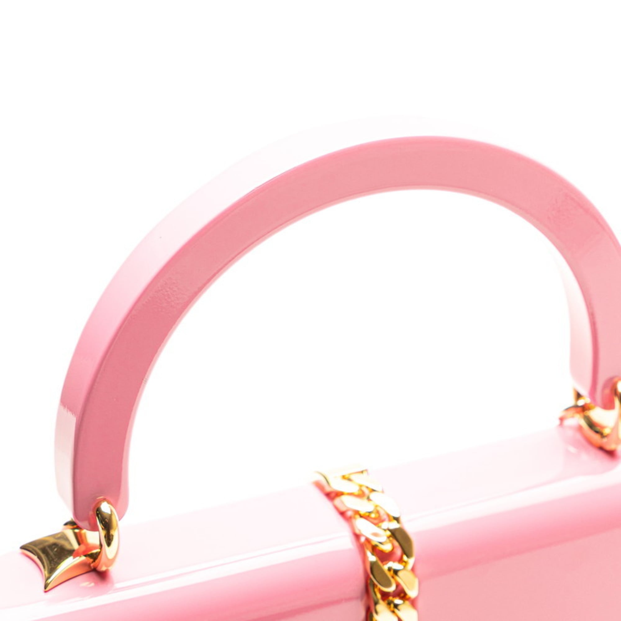 Gucci Pink Plastic Handbag Shoulder Bag (Pre-Owned)