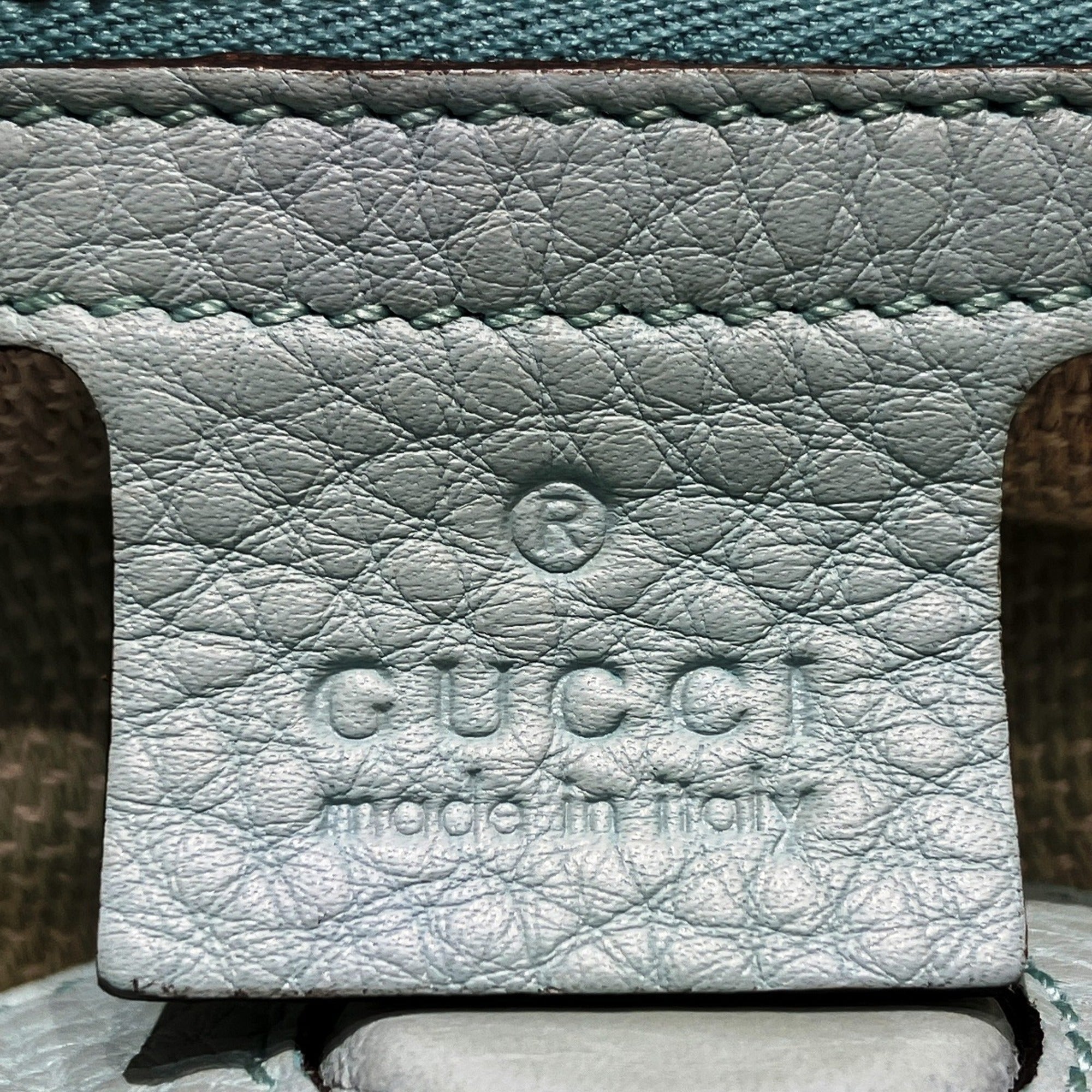 Gucci Bamboo Straw Leather Shoulder Bag (Pre-Owned)