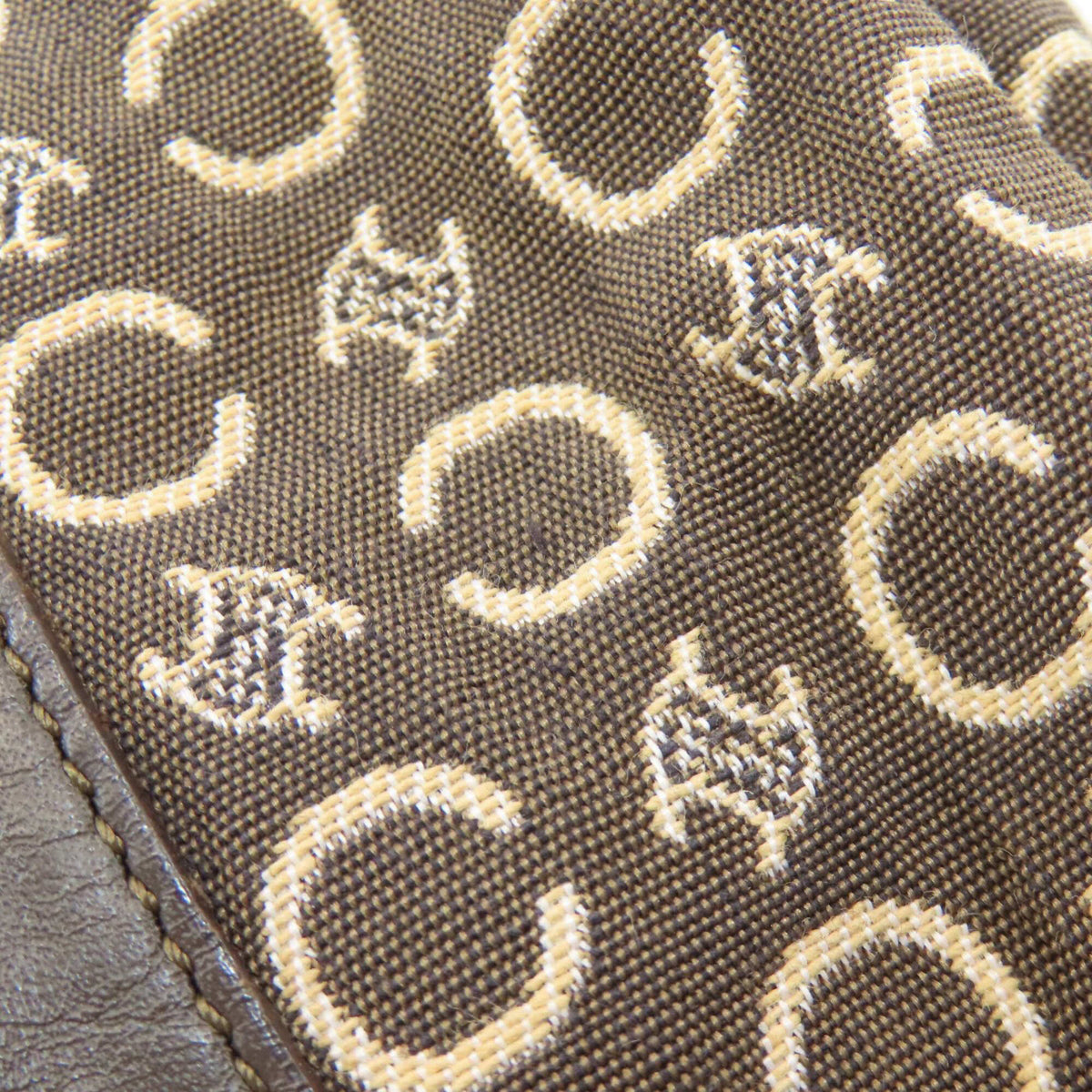 Celine Brown Canvas Boston Bag (Pre-Owned)