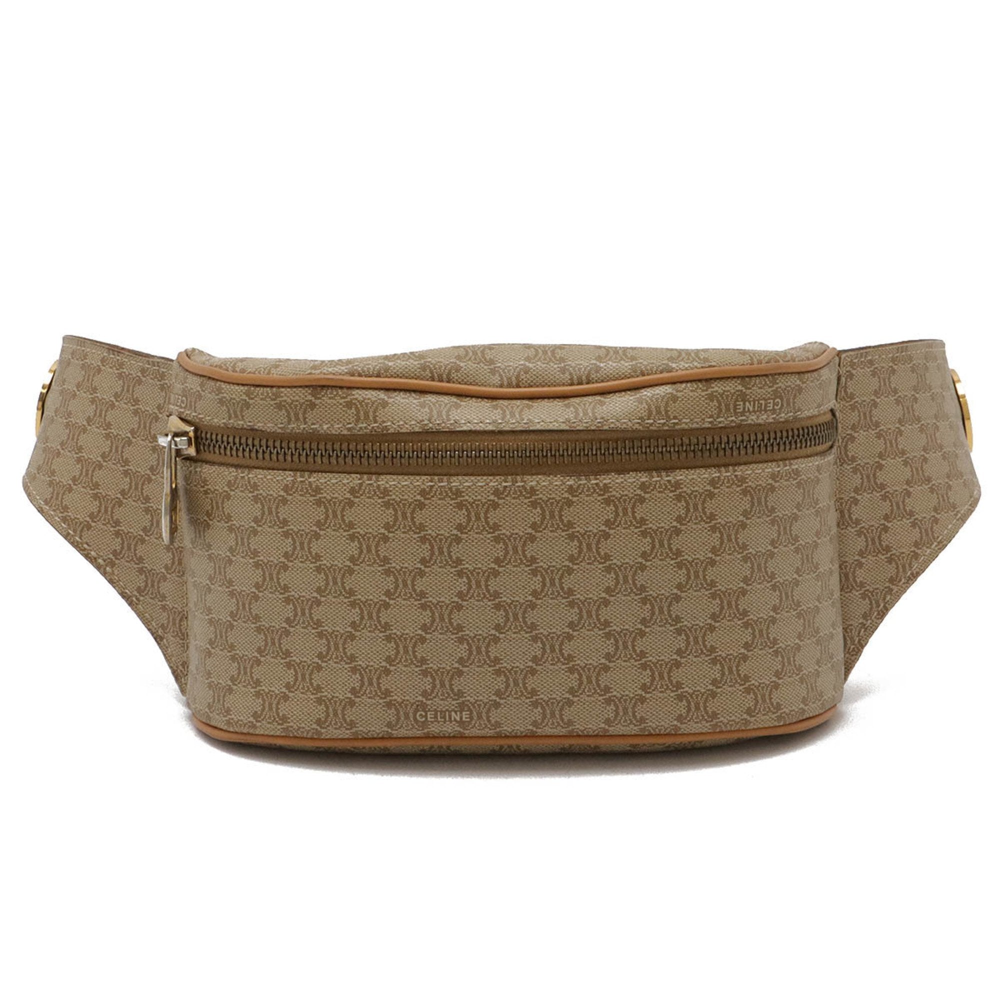 Celine Macadam Beige Pvc Pouch Sling Bag (Pre-Owned)