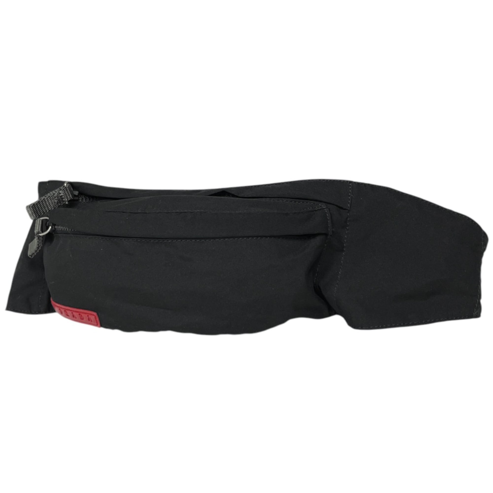 Prada Black Polyester Elastane Fanny Pack Sling Bag (Pre-Owned)