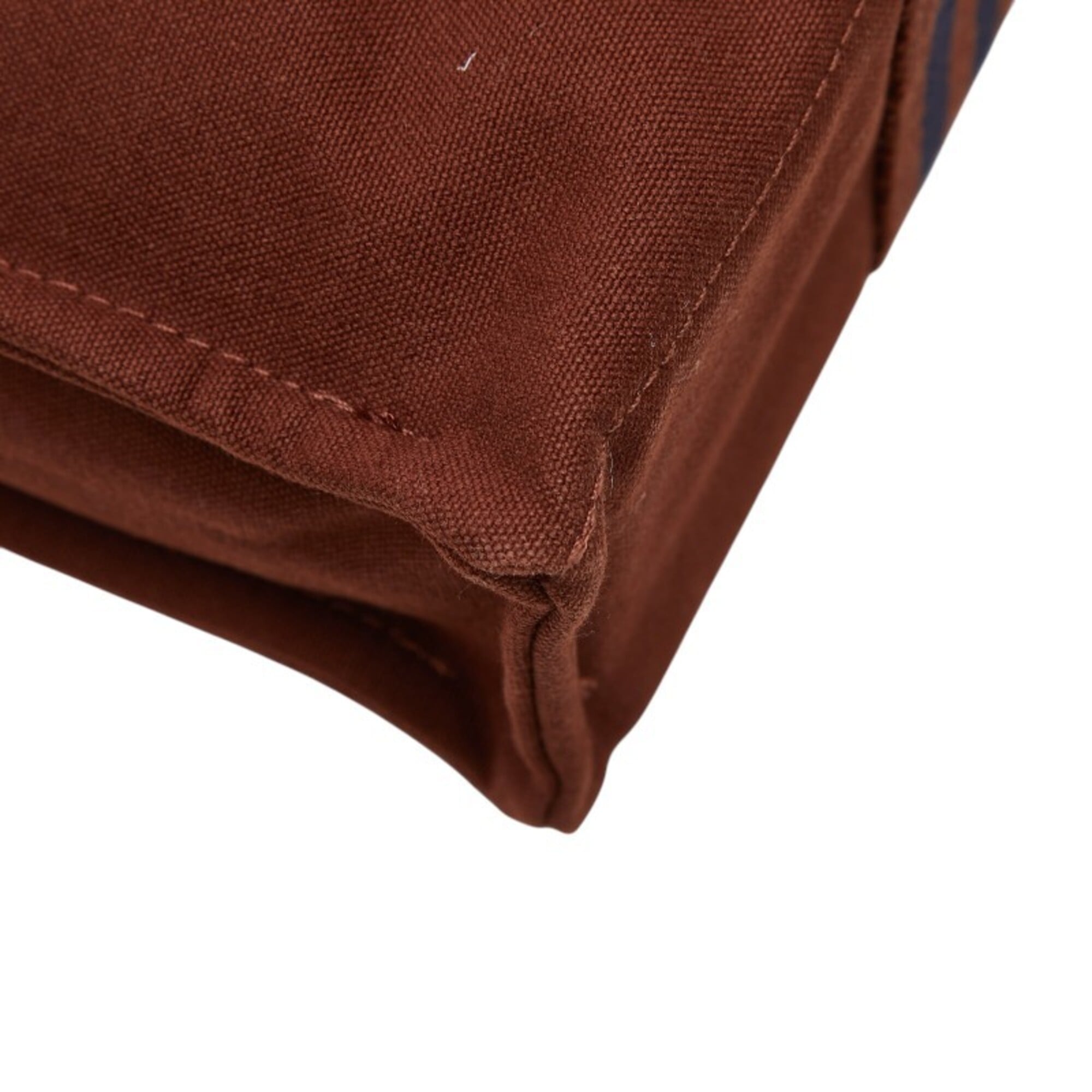 Hermes Brown Canvas Tote Bag (Pre-Owned)