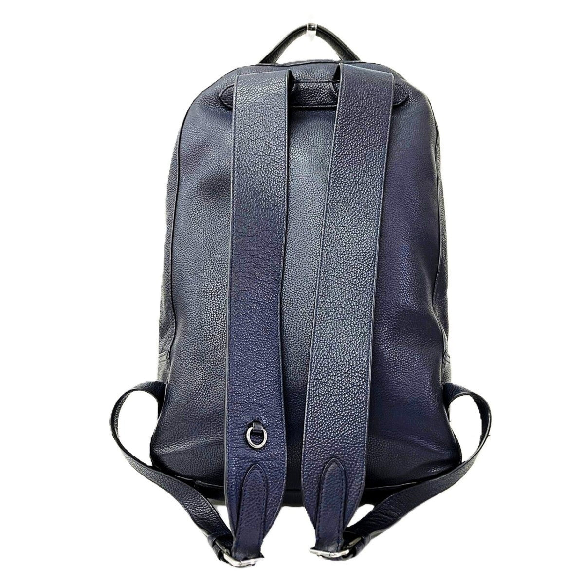 Coach Navy Leather Backpack (Pre-Owned)