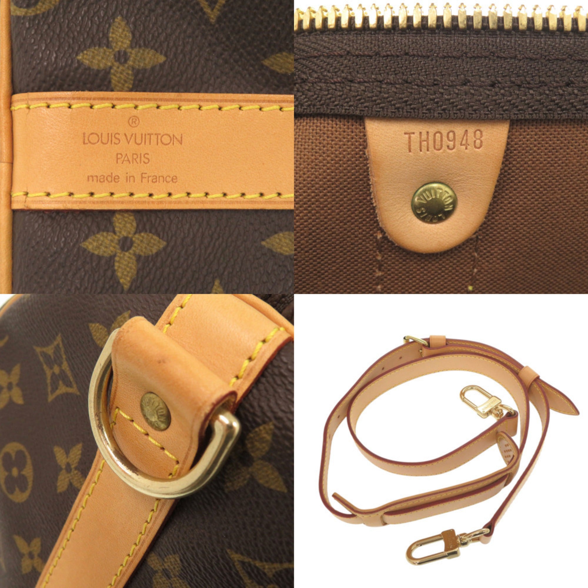 Louis Vuitton Brown Monogram Canvas Boston Bag (Pre-Owned)