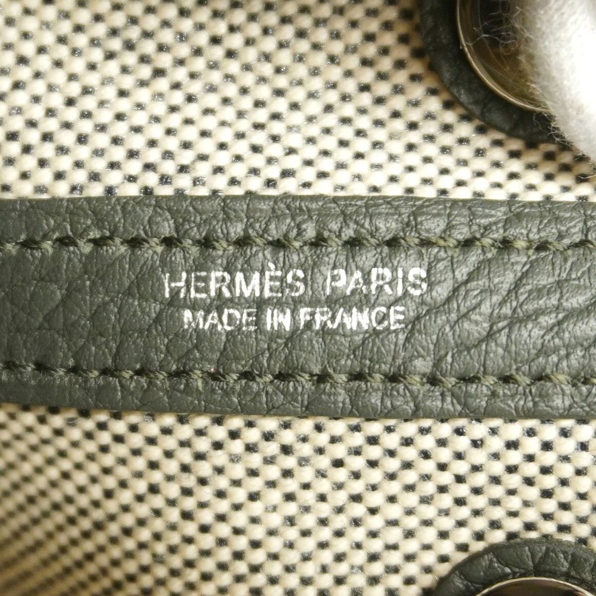 Hermes Gray Toile H Handbag (Pre-Owned)