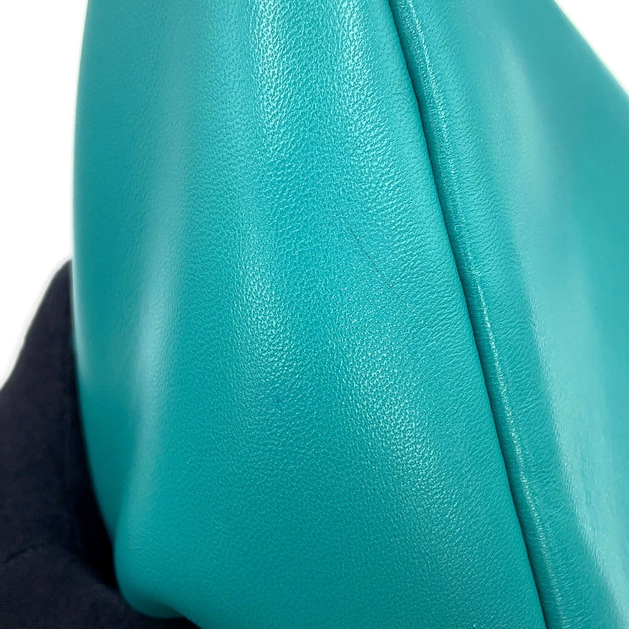 Prada Green Turquoise Leather Handbag (Pre-Owned)