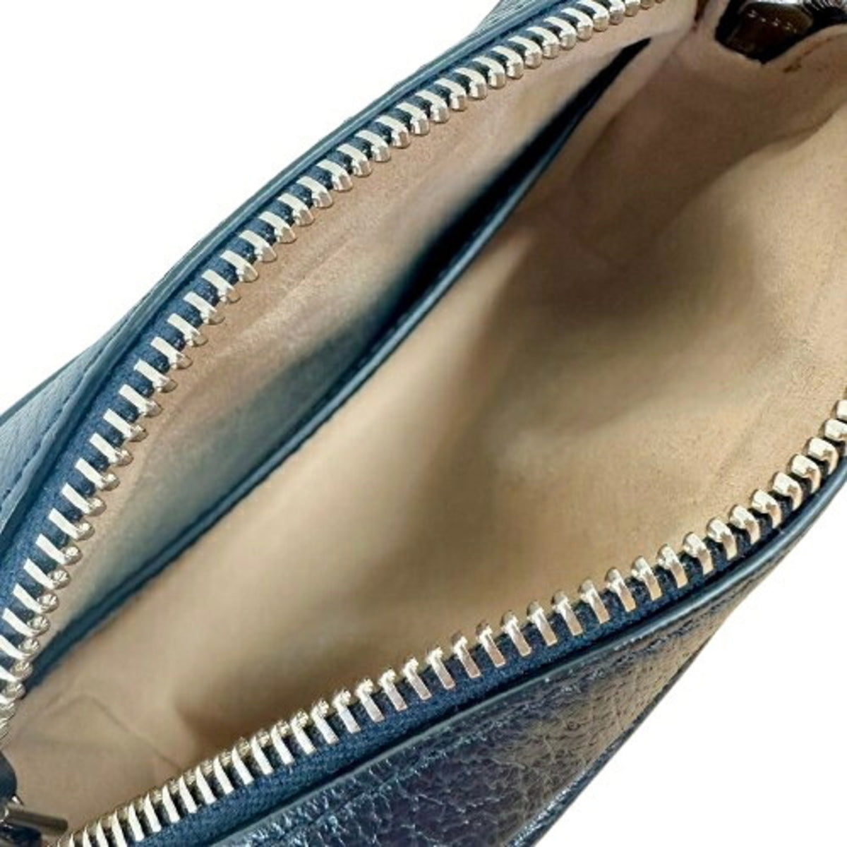 Gucci Beige Navy Gg Supreme Shoulder Bag (Pre-Owned)