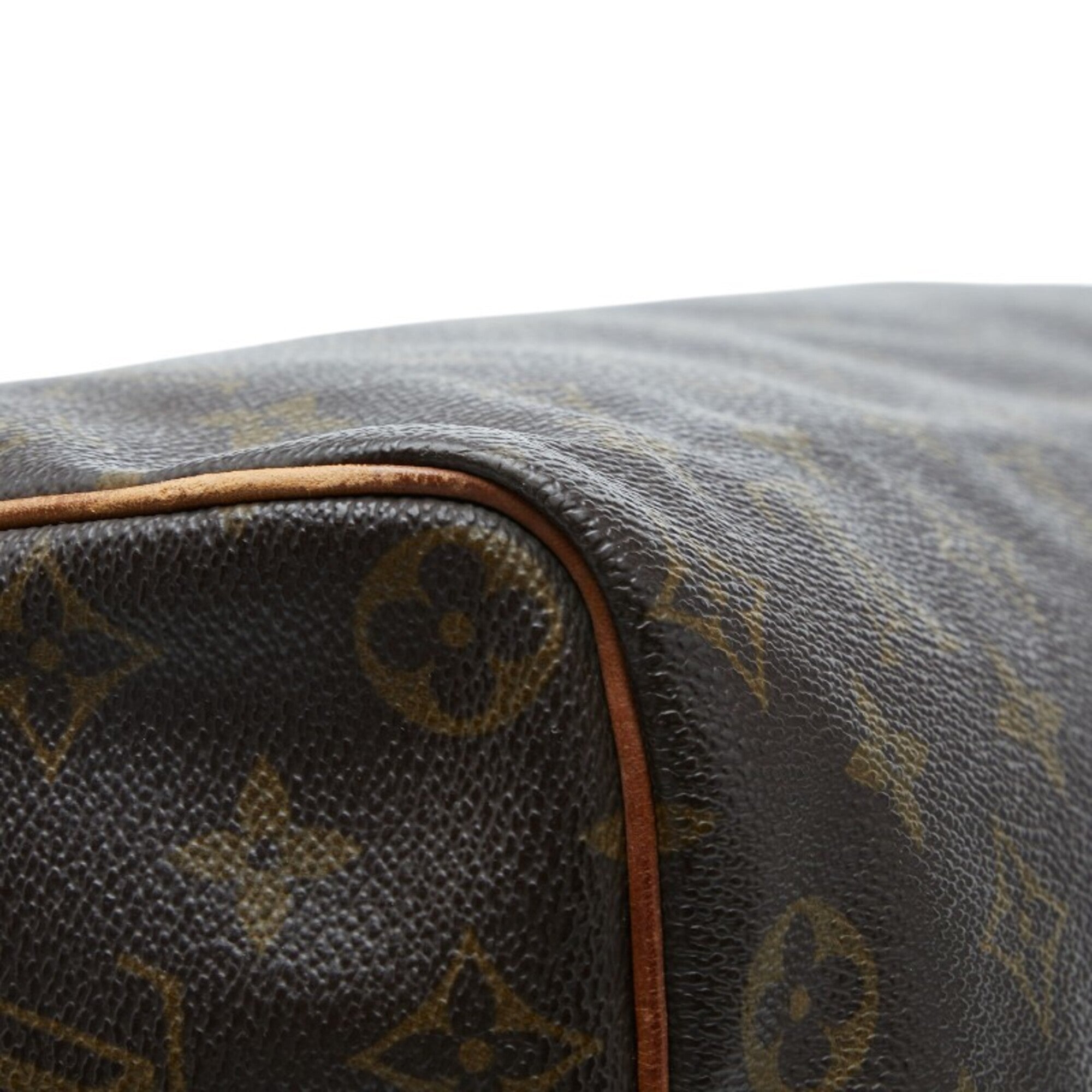 Louis Vuitton Brown Pvc Leather Boston Bag Handbag (Pre-Owned)