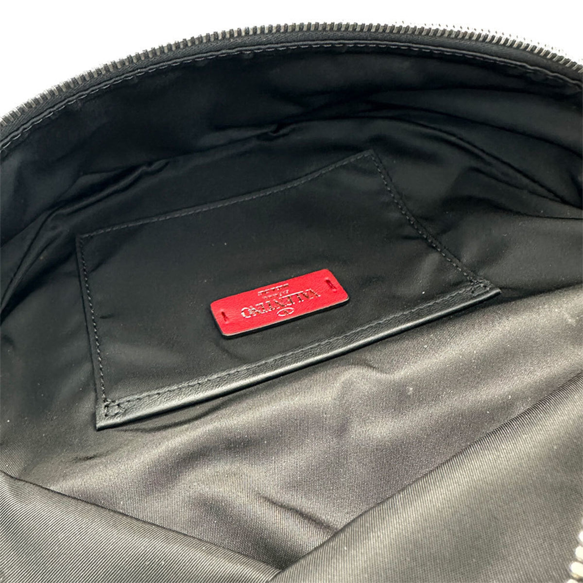 Valentino Black Nylon Handbag Sling Bag (Pre-Owned)