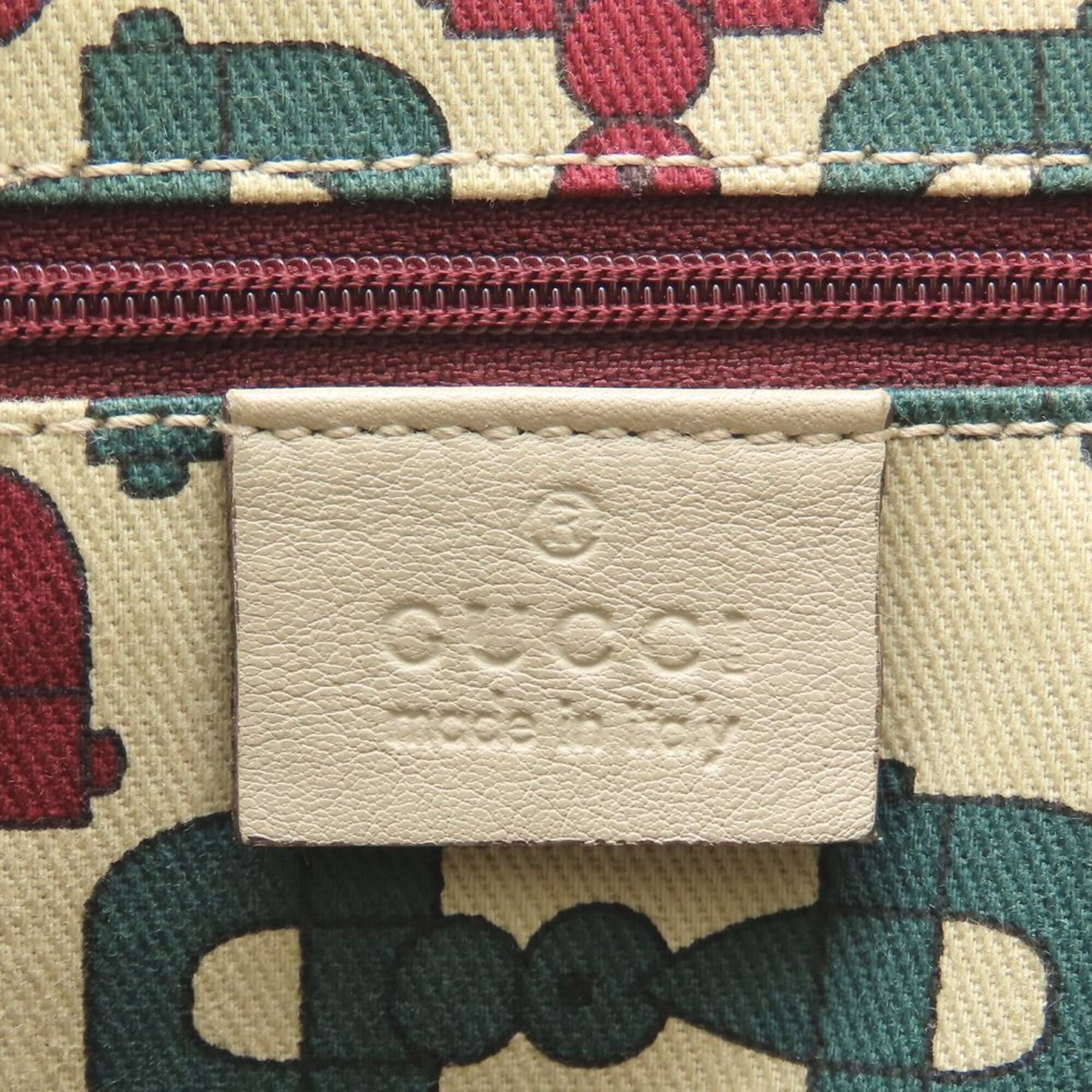 Gucci Ivory Leather Tote Bag (Pre-Owned)