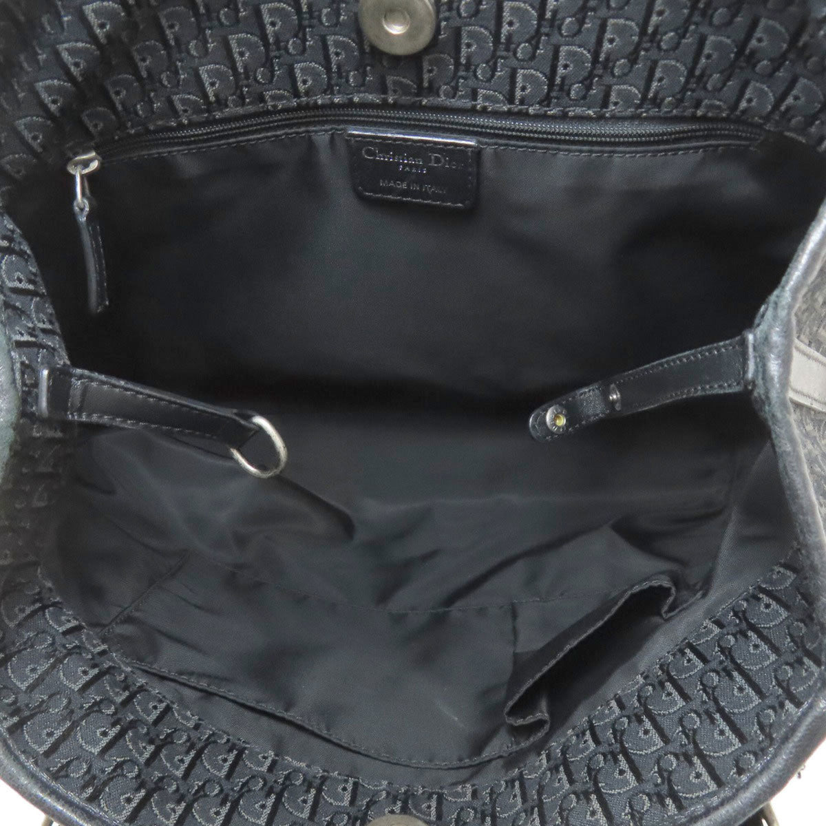Christian Dior Black Canvas Tote Bag (Pre-Owned)