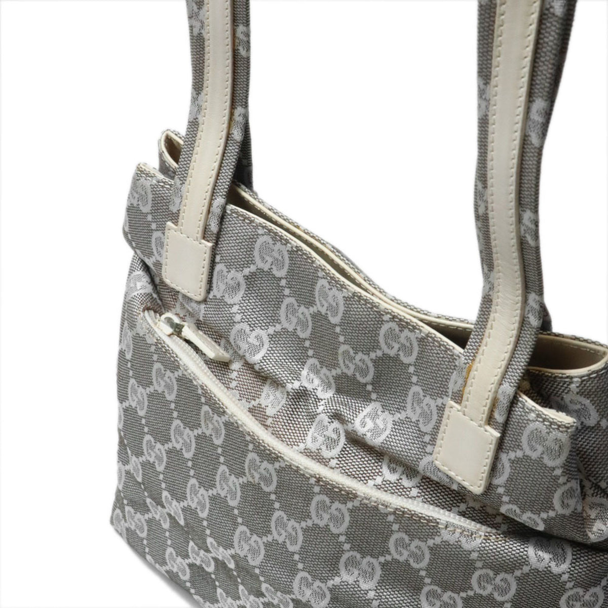 Gucci Gray Gg Canvas Tote Bag (Pre-Owned)