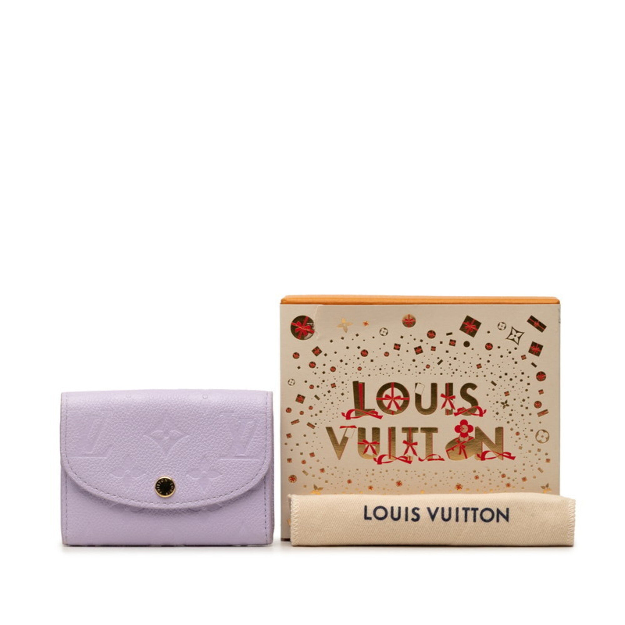 Louis Vuitton Purple Leather Wallet (Bi-Fold) (Pre-Owned)