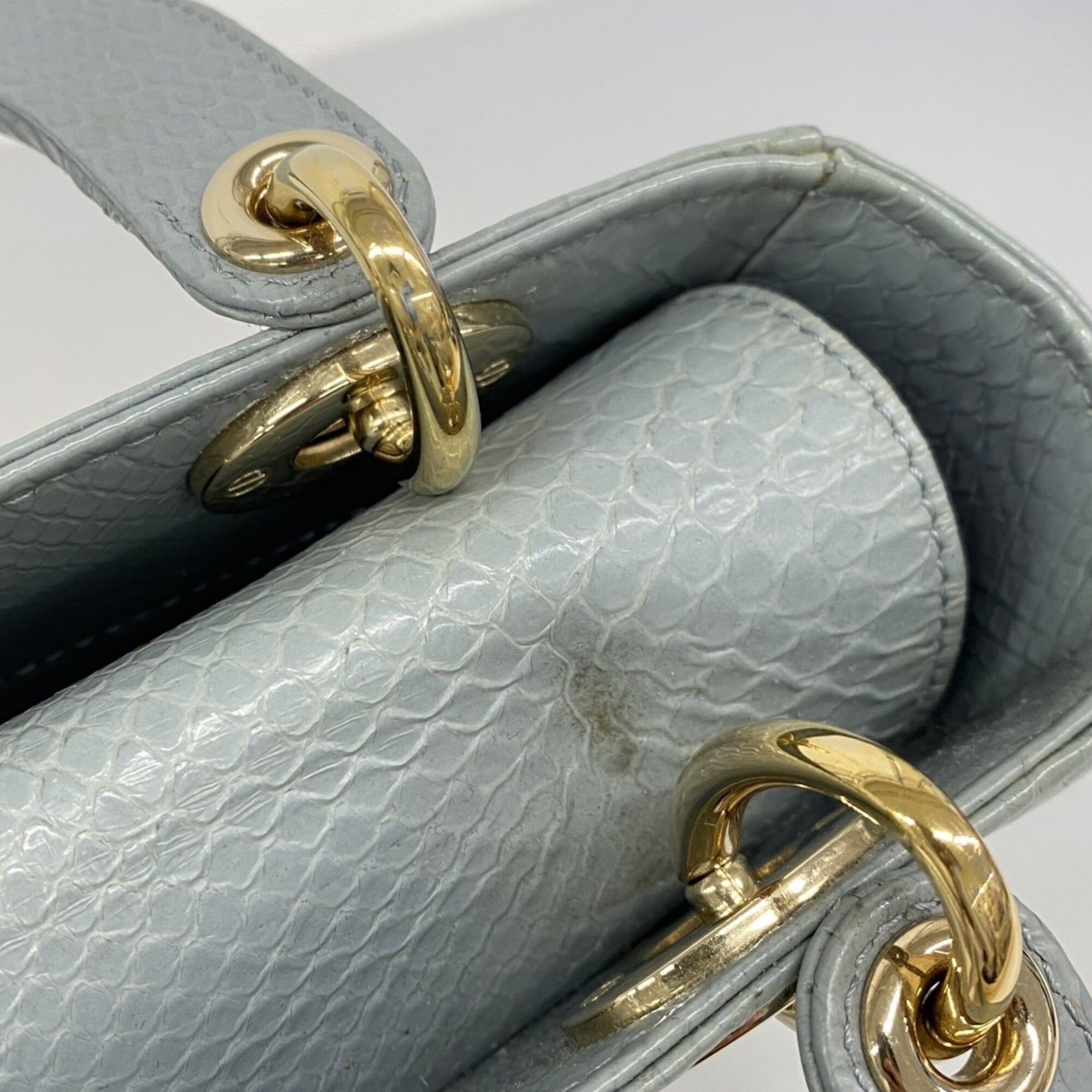Christian Dior Blue Leather Handbag (Pre-Owned)