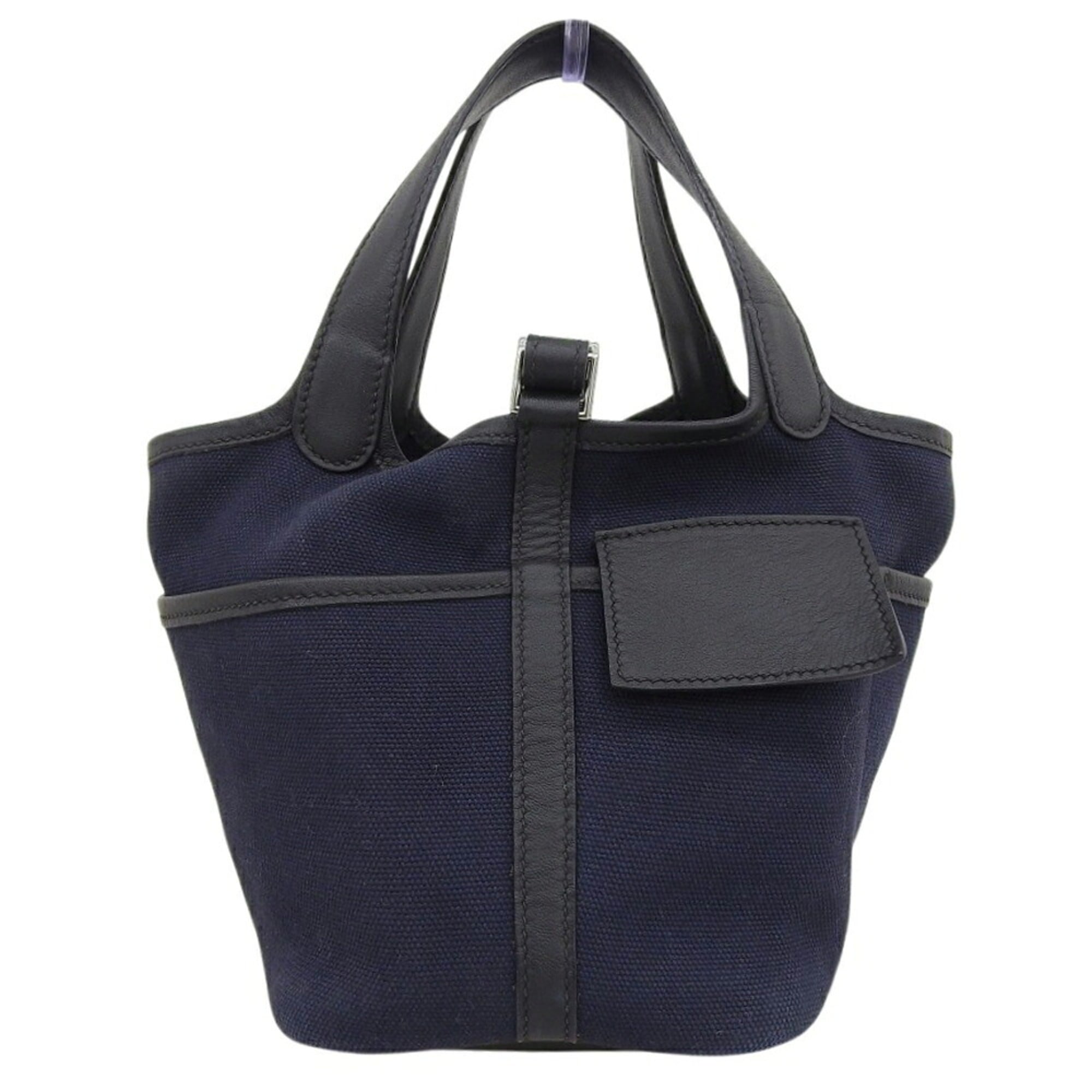 Hermes Blue Marine Navy Swift Leather Handbag (Pre-Owned)