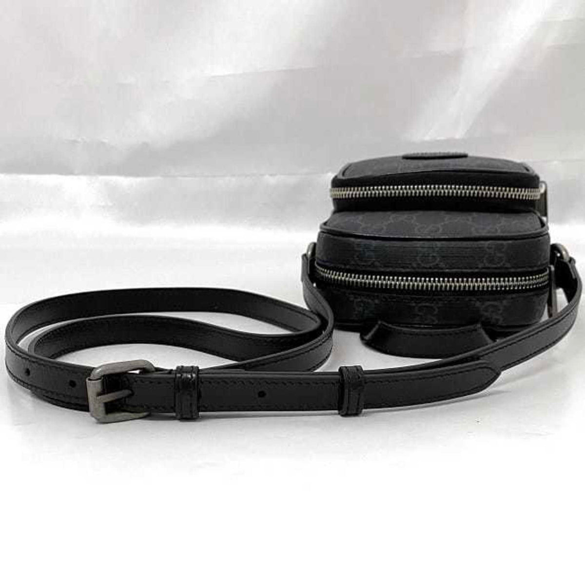Gucci Black Pvc Leather Pochette Shoulder Bag (Pre-Owned)