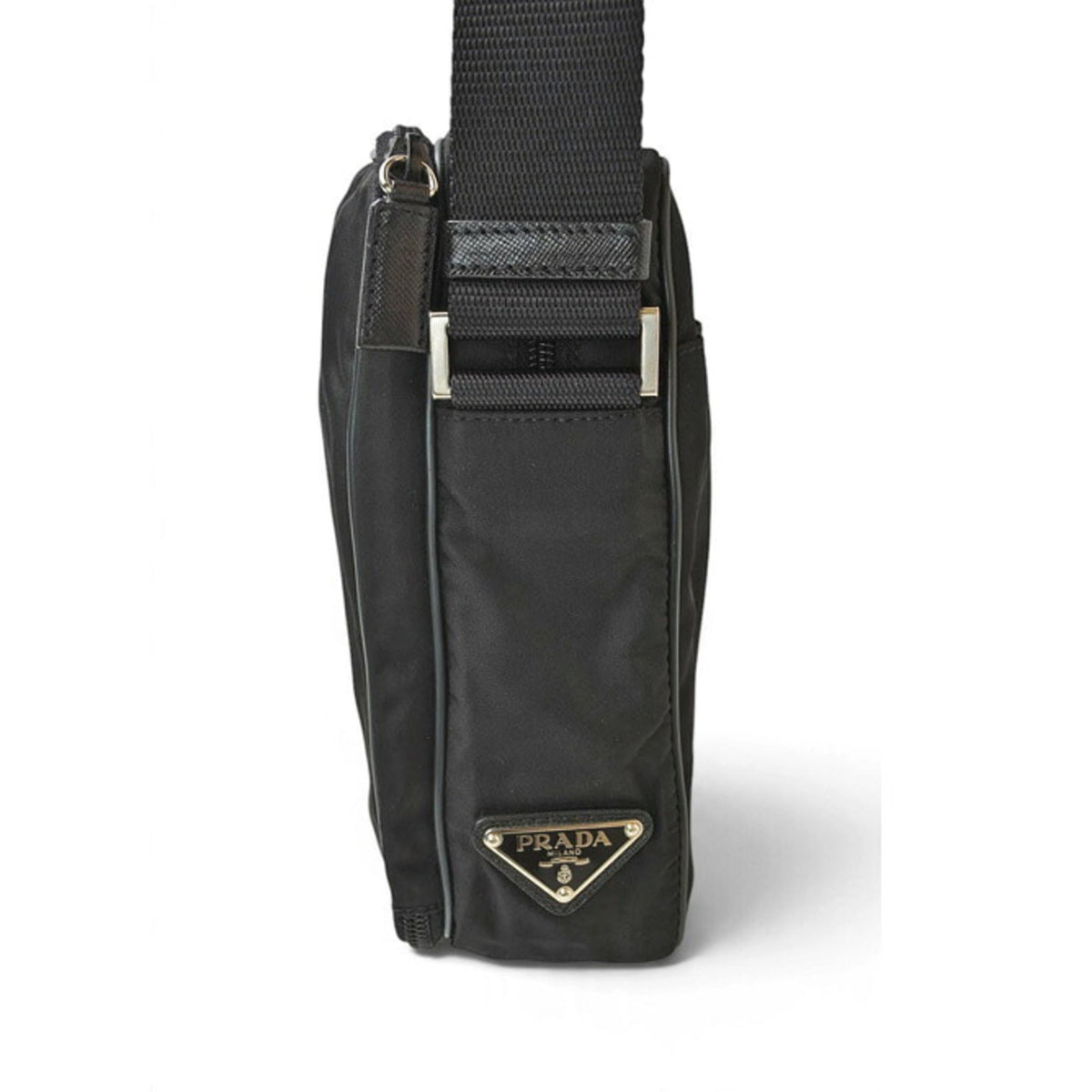 Prada Black Nylon Crossbody Bag Shoulder Bag (Pre-Owned)