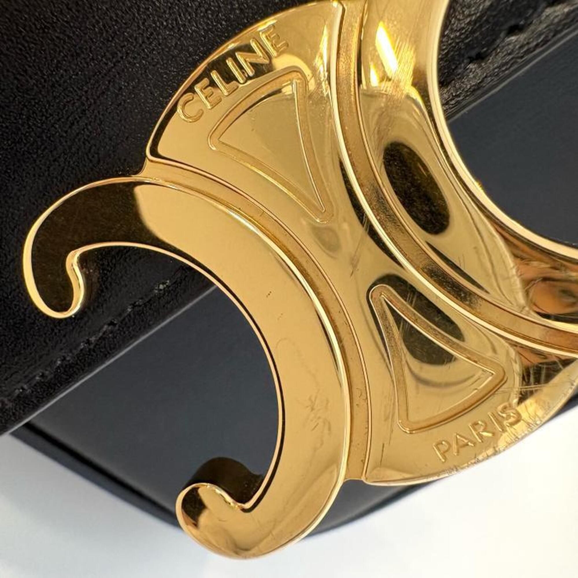 Celine Black Leather Shoulder Bag (Pre-Owned)
