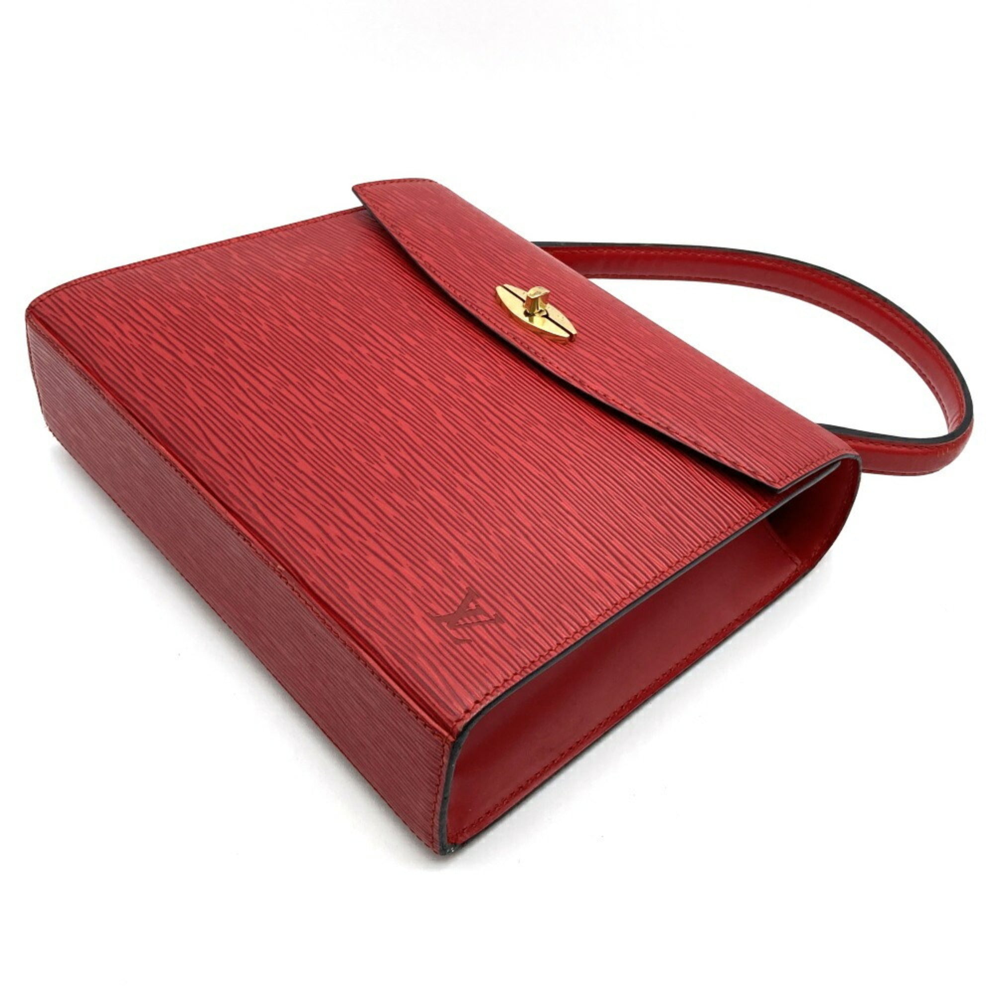 Louis Vuitton Red Color Epi Leather Handbag (Pre-Owned)
