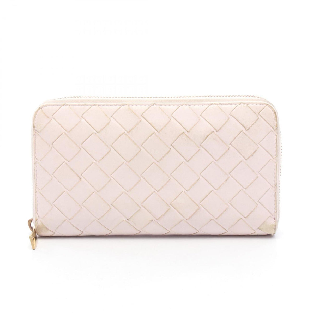 Bottega Veneta Pink Intrecciato Long Wallet (Bi-Fold) (Pre-Owned)