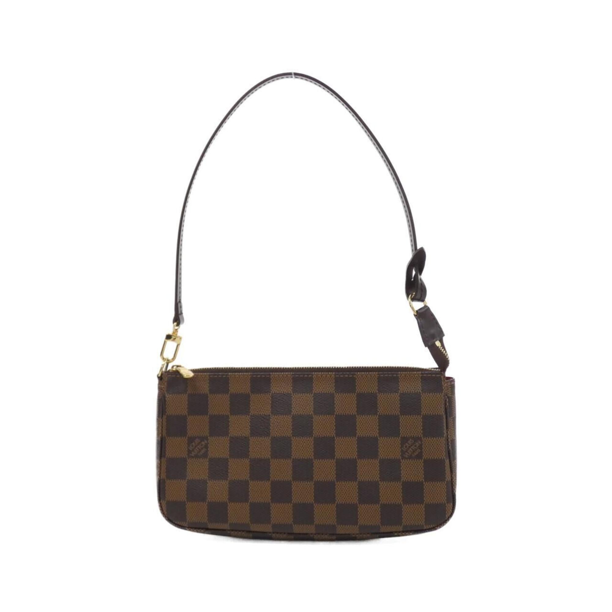 Louis Vuitton Damier Ebene Coated Canvas Pochette Pouch (Pre-Owned)