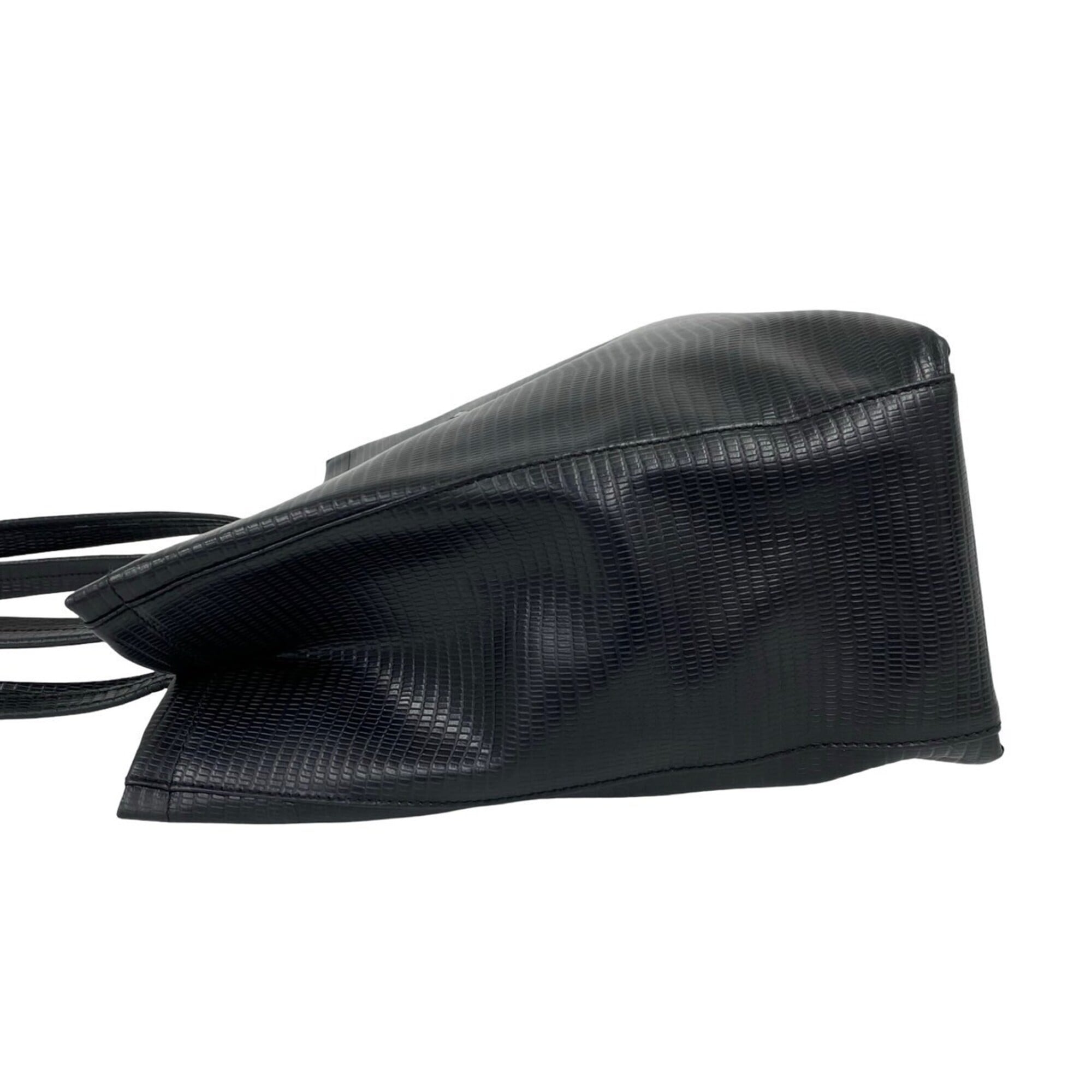 Salvatore Ferragamo Black Leather Tote Bag (Pre-Owned)