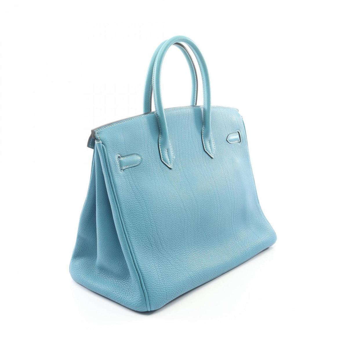 Hermes Blue Togo Leather Handbag (Pre-Owned)